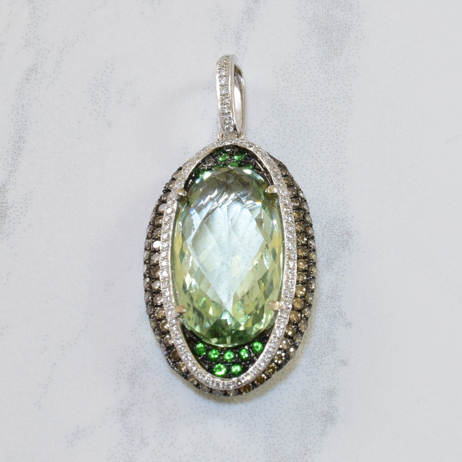 Colourful Mixed Gem Pendant | 8.00ct, 0.08ctw, 1.04ctw |