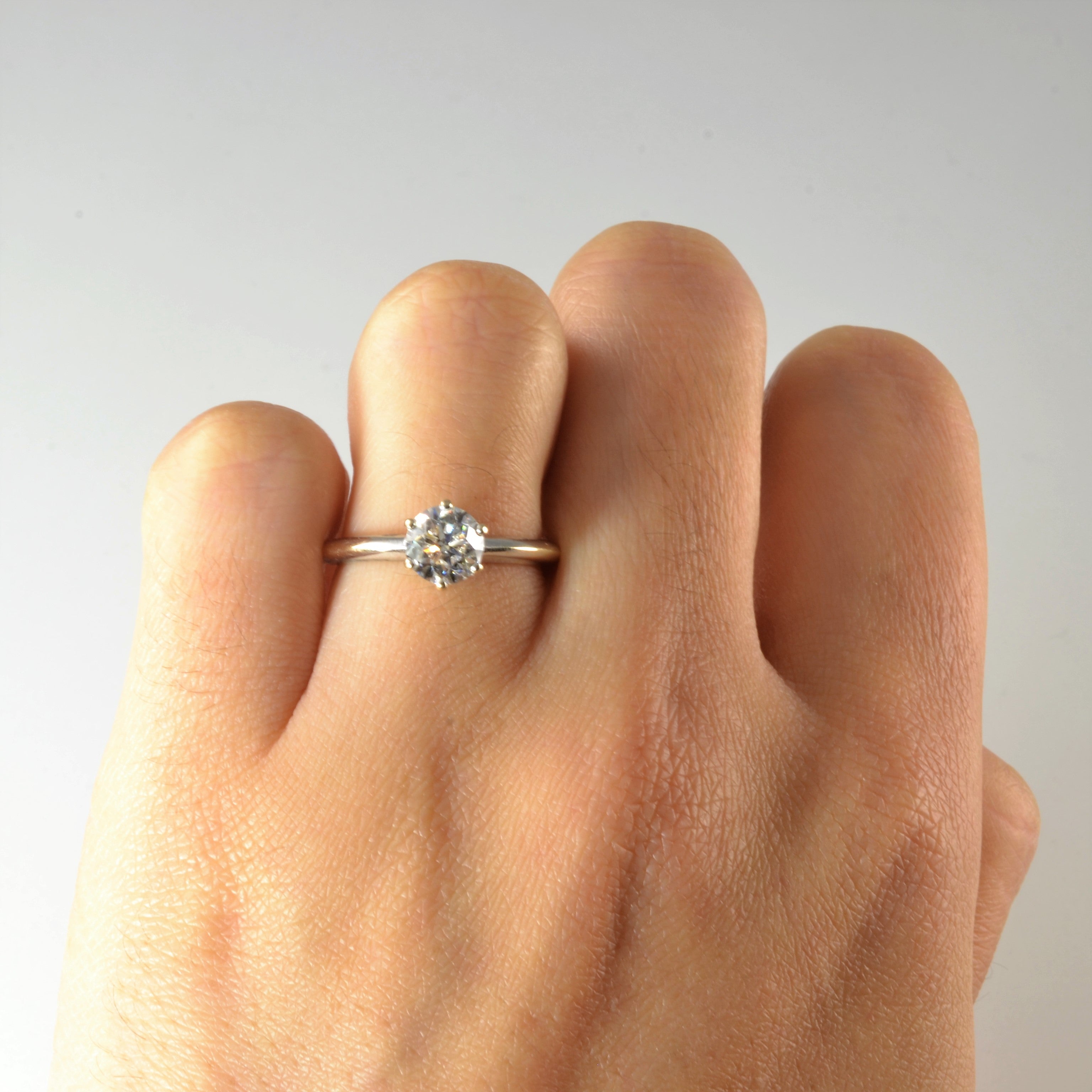 Six Prong Solitaire Diamond Engagement Ring | 0.95ct | SZ 5.25 |