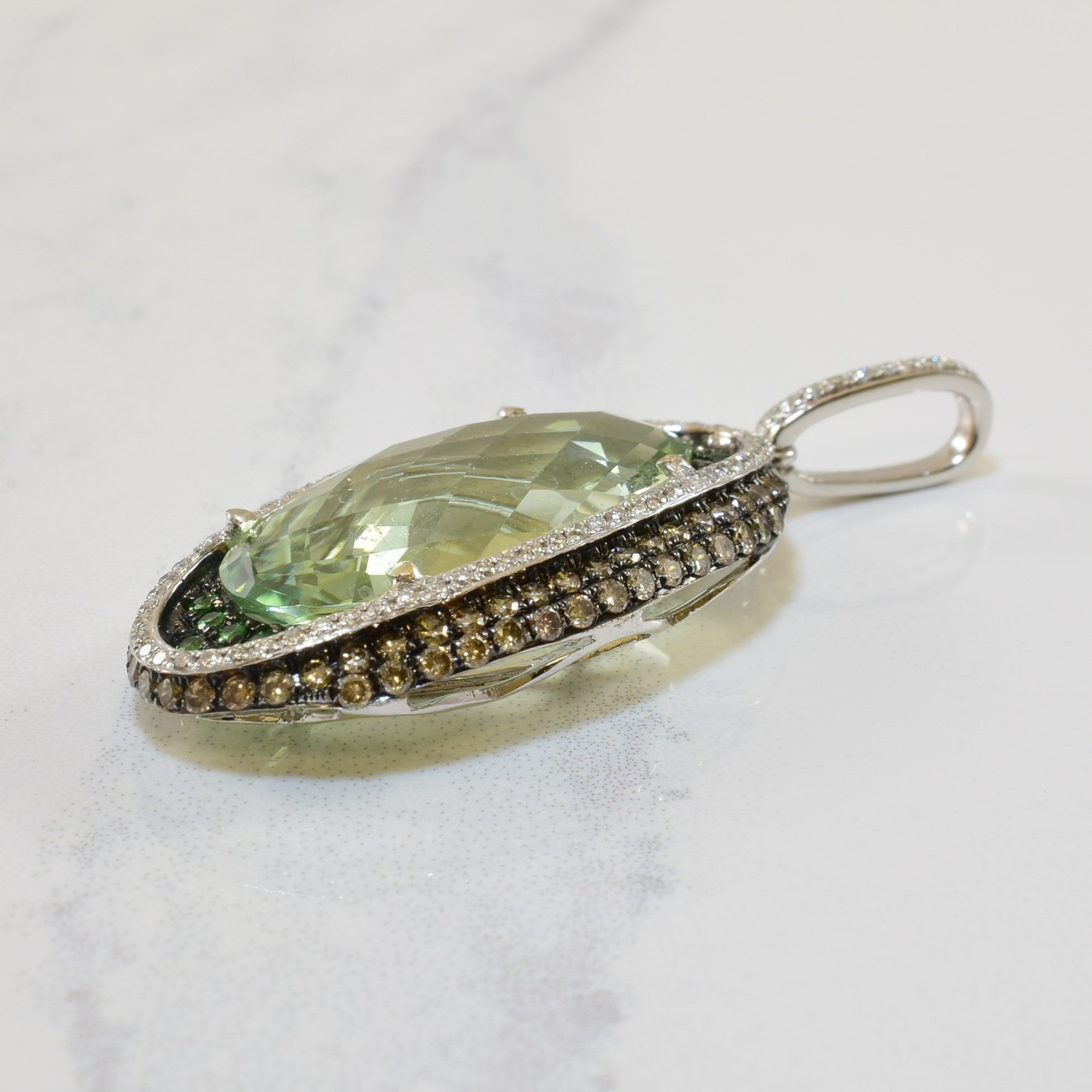 Colourful Mixed Gem Pendant | 8.00ct, 0.08ctw, 1.04ctw |
