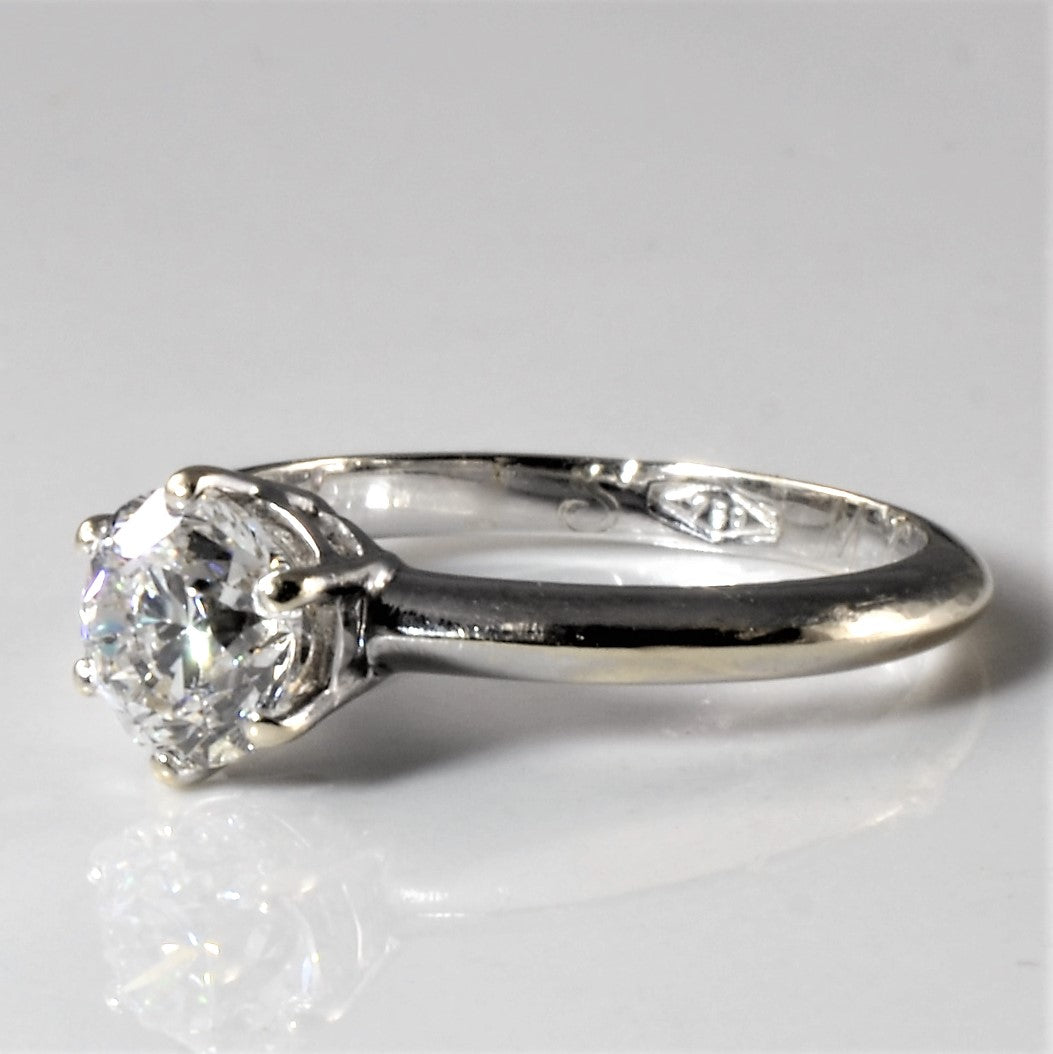 Six Prong Solitaire Diamond Engagement Ring | 0.95ct | SZ 5.25 |