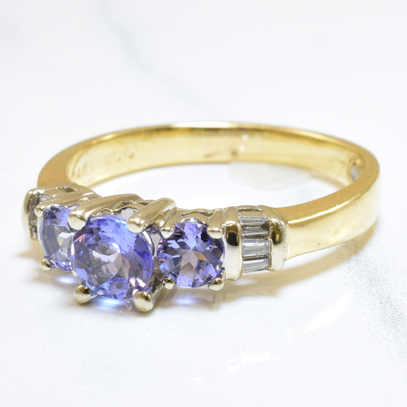 Tanzanite & Diamond Ring | 0.90ctw, 0.07ctw | SZ 8 |