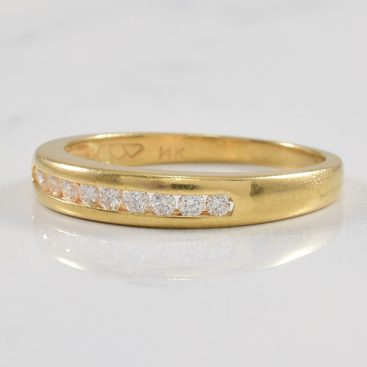 Channel Set Diamond Semi Eternity Ring | 0.15ctw | SZ 7.25 |