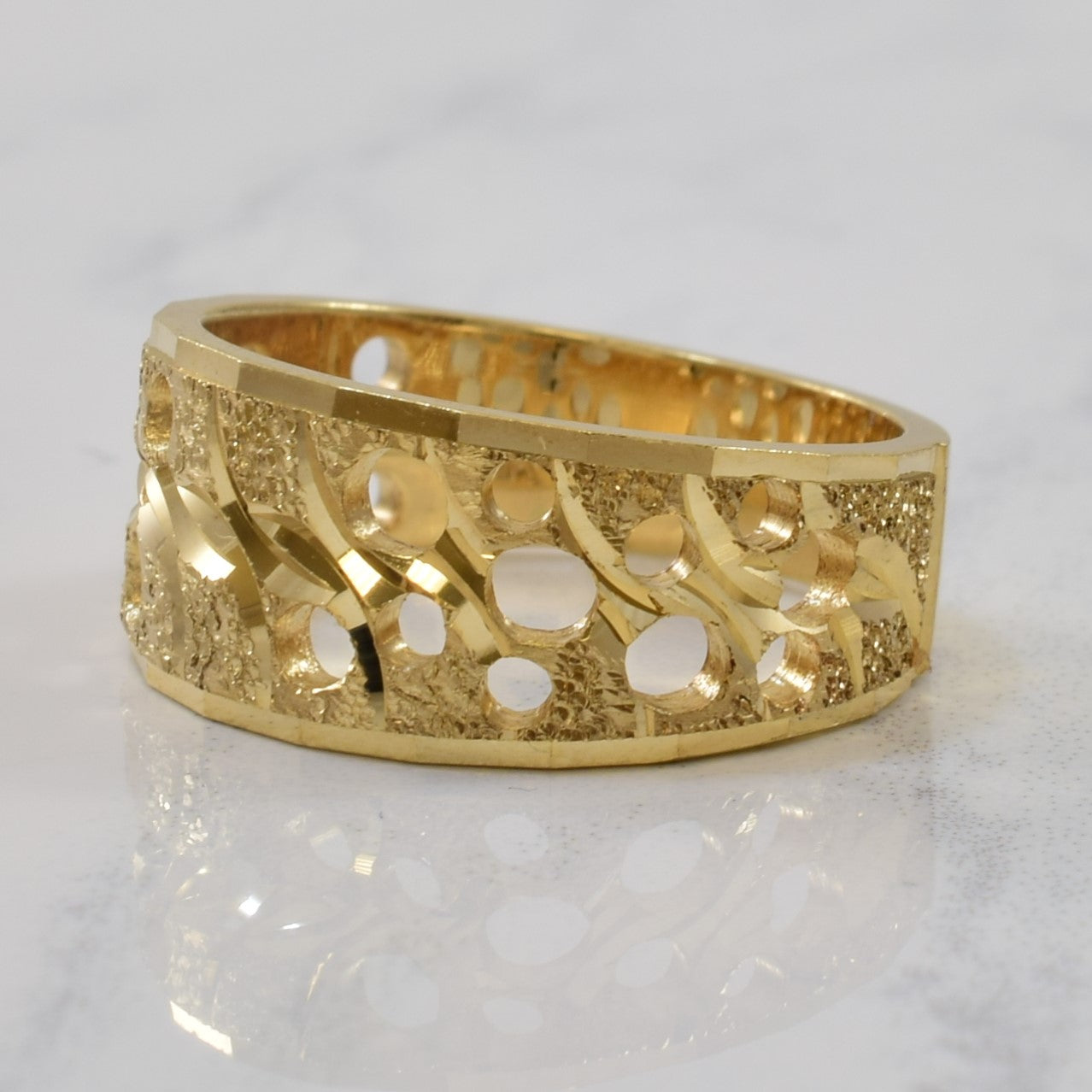 Open Work Gold Band | SZ 6 |