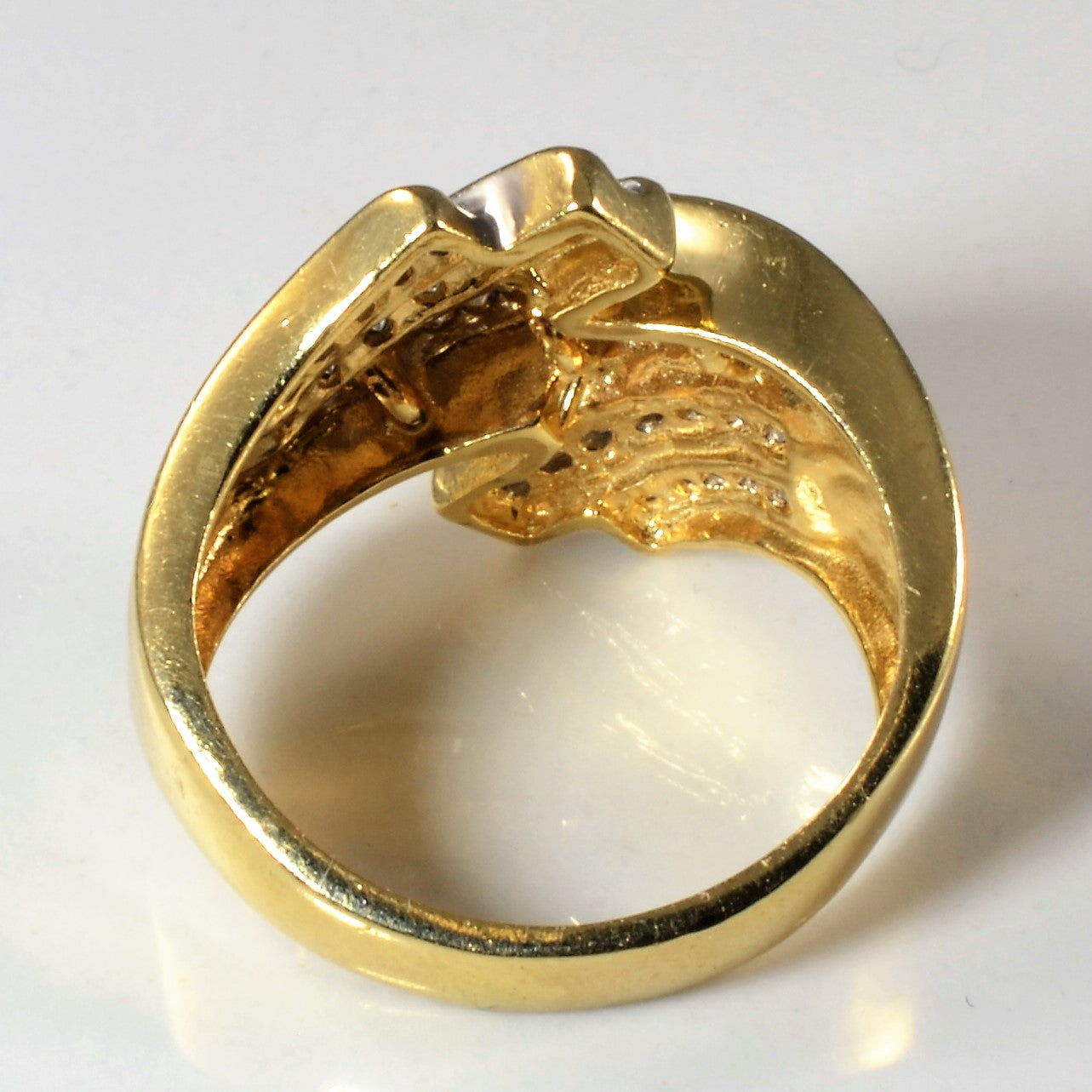 Bypass Channel Diamond Wide Ring | 0.54ctw | SZ 6 |