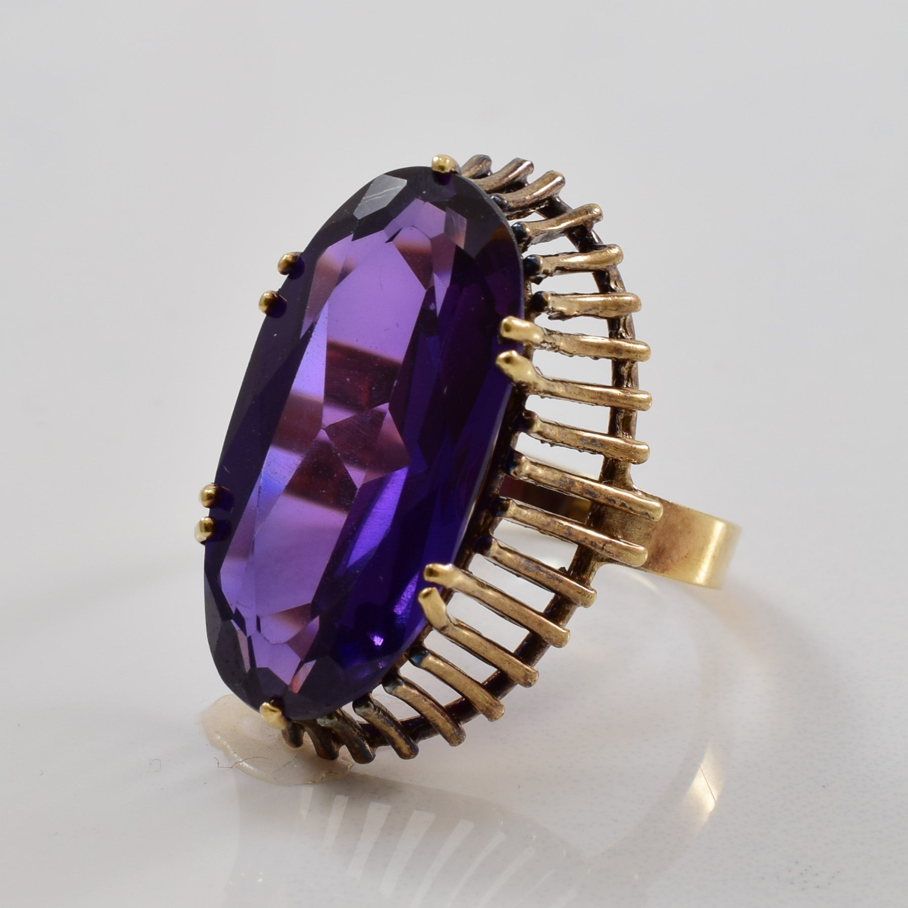 Violet Sapphire Cocktail Ring | 14.00ct | SZ 7.5 |