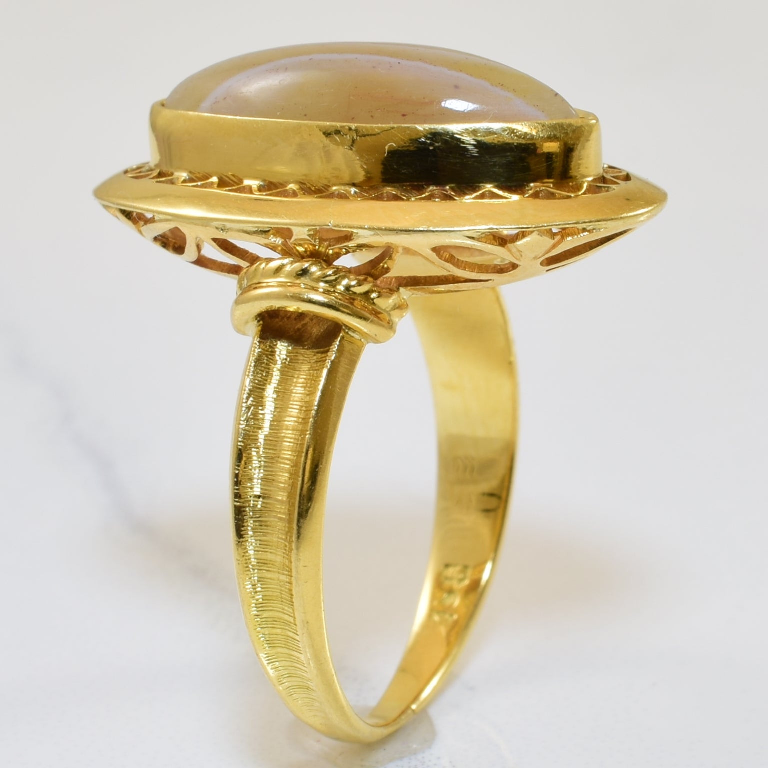 Marquise Agate Cocktail Ring | 3.16ct | SZ 7.75 |