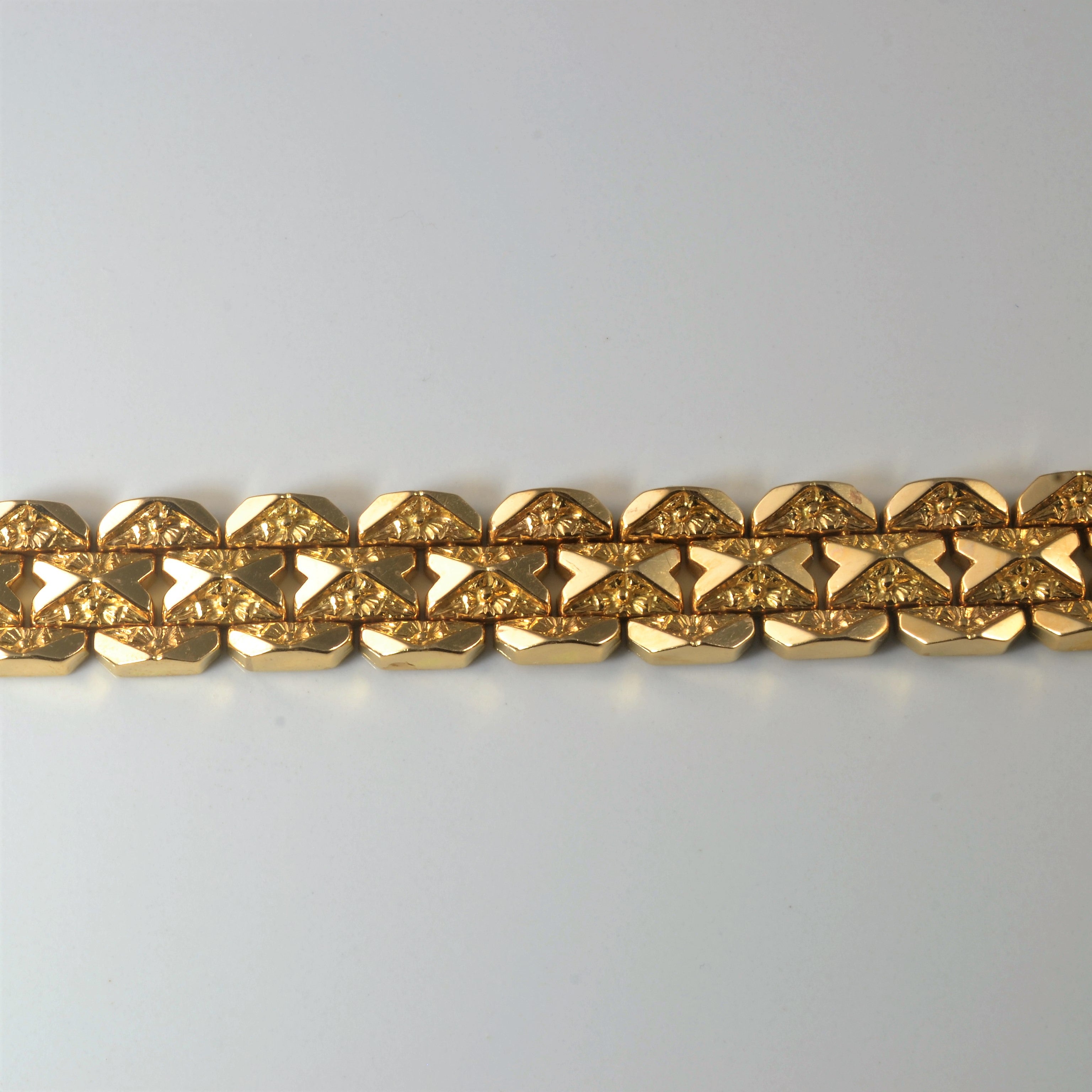 Bracelet à maillons entrelacés | 7,5" |
