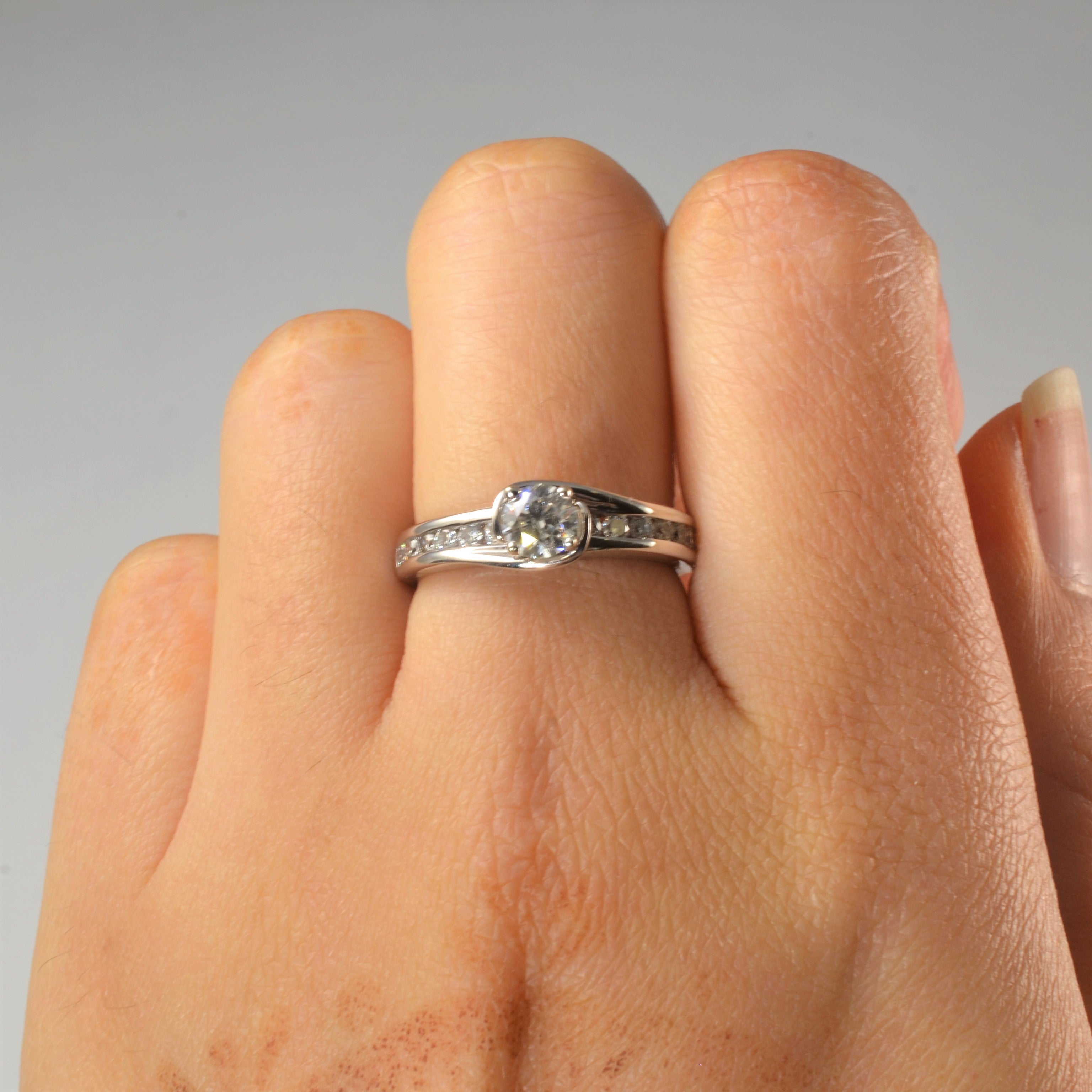Channel Set Diamond Engagement Ring | 0.57ctw | SZ 6 |