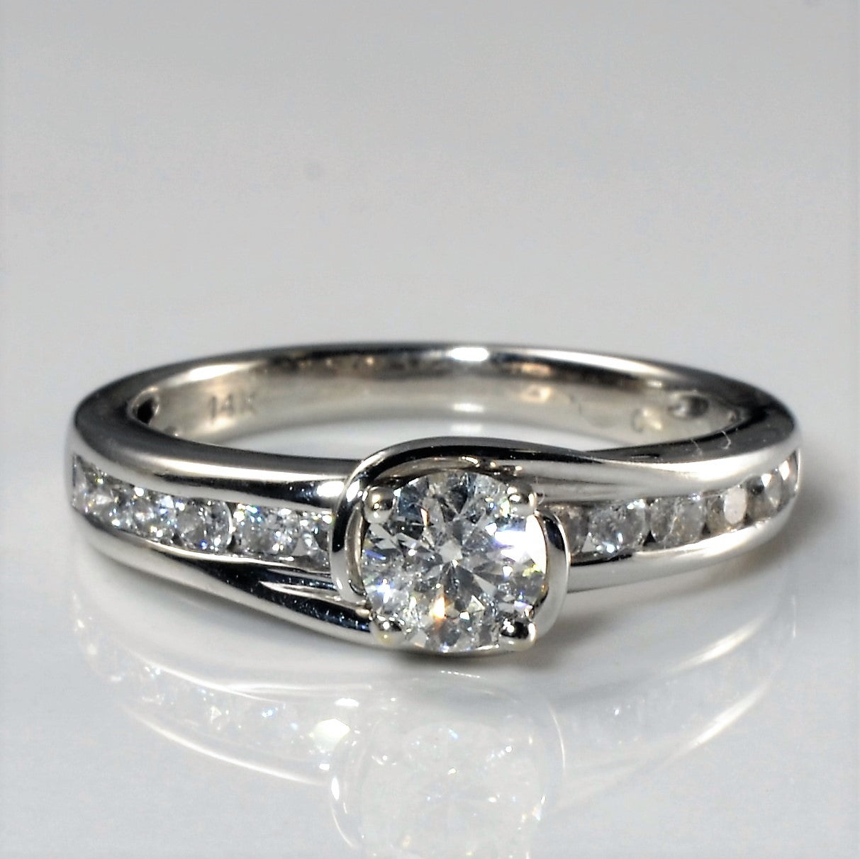 Channel Set Diamond Engagement Ring | 0.57ctw | SZ 6 |