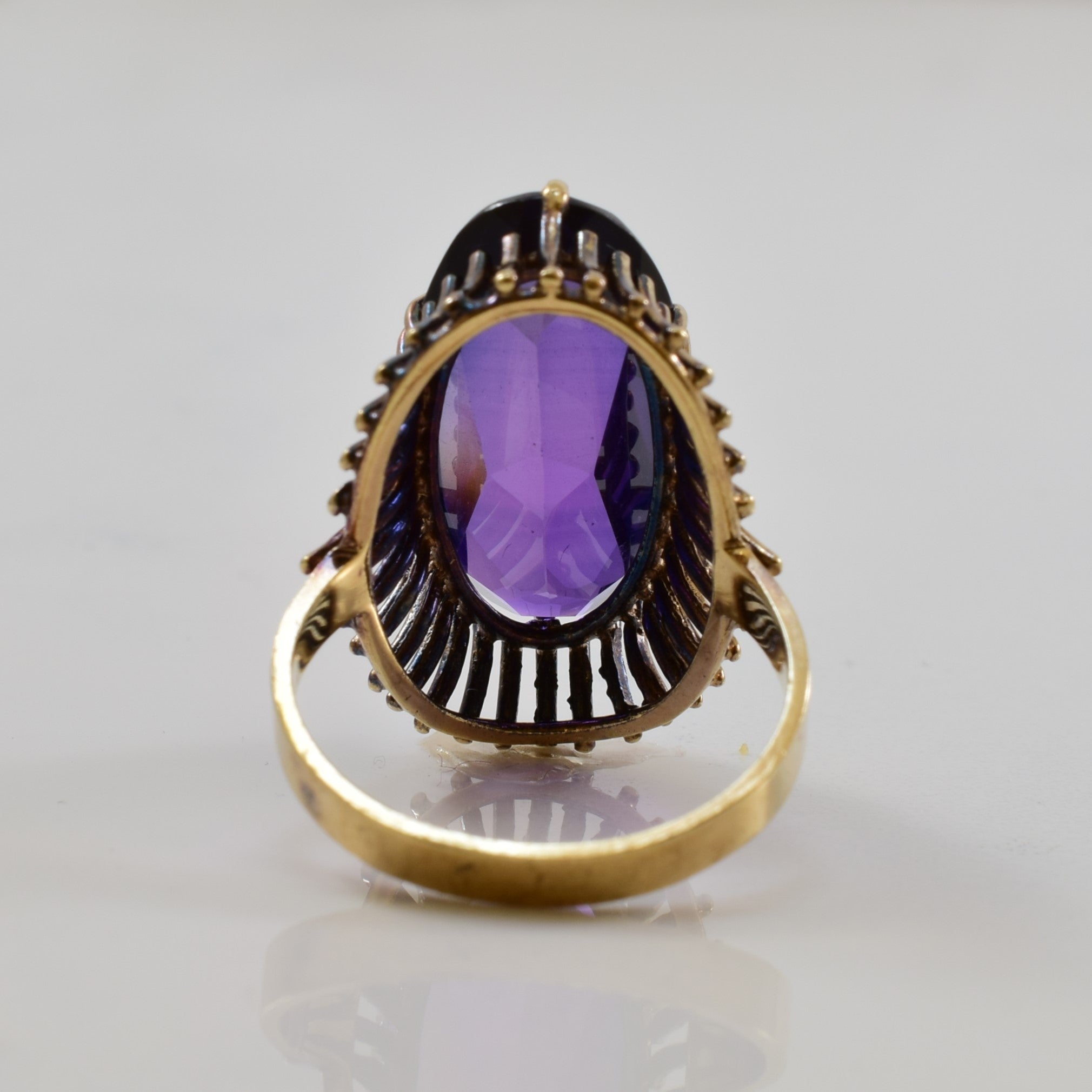 Violet Sapphire Cocktail Ring | 14.00ct | SZ 7.5 |