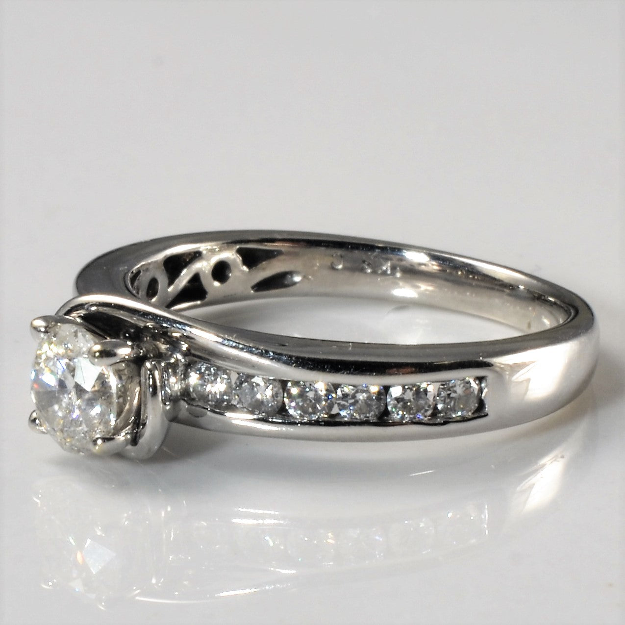 Channel Set Diamond Engagement Ring | 0.57ctw | SZ 6 |