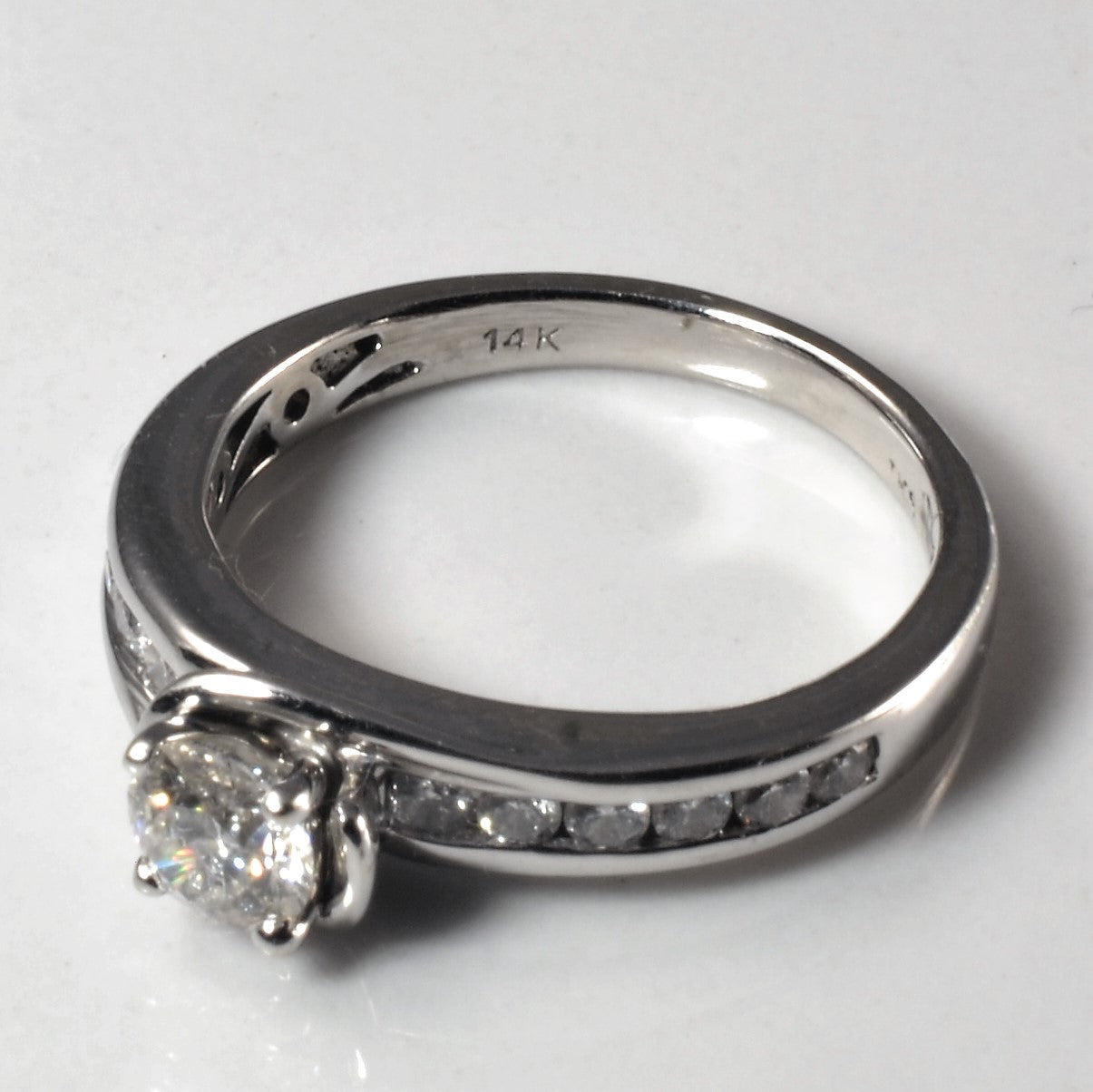 Channel Set Diamond Engagement Ring | 0.57ctw | SZ 6 |