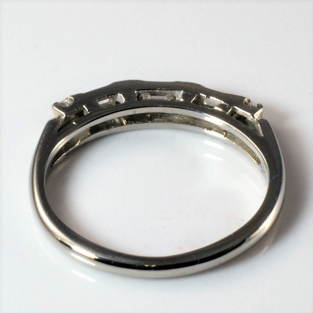 Art Deco Era Baguette Diamond Band | 0.17ctw | SZ 4.5 |