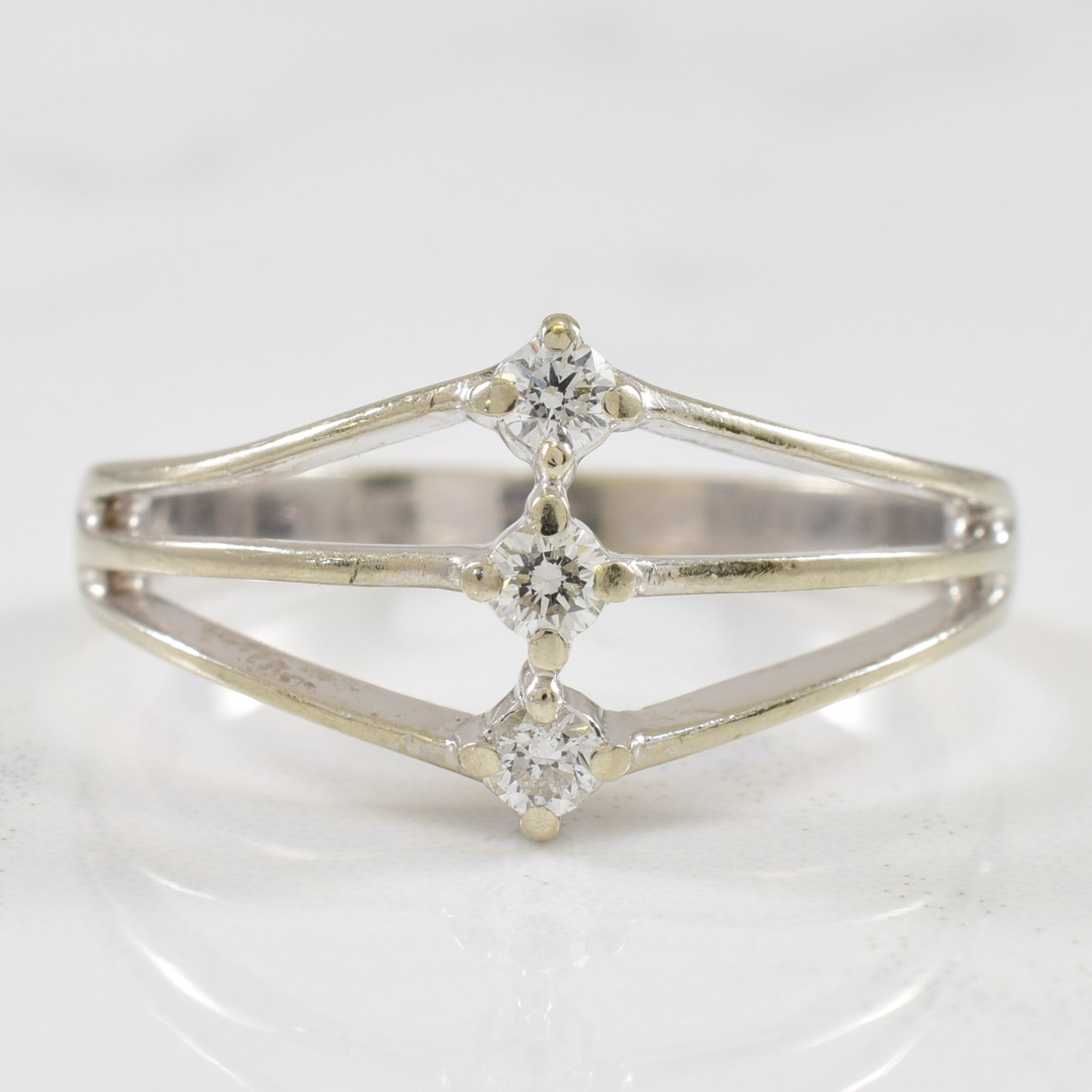 Open Work Diamond Ring | 0.12ctw | SZ 7.5 |