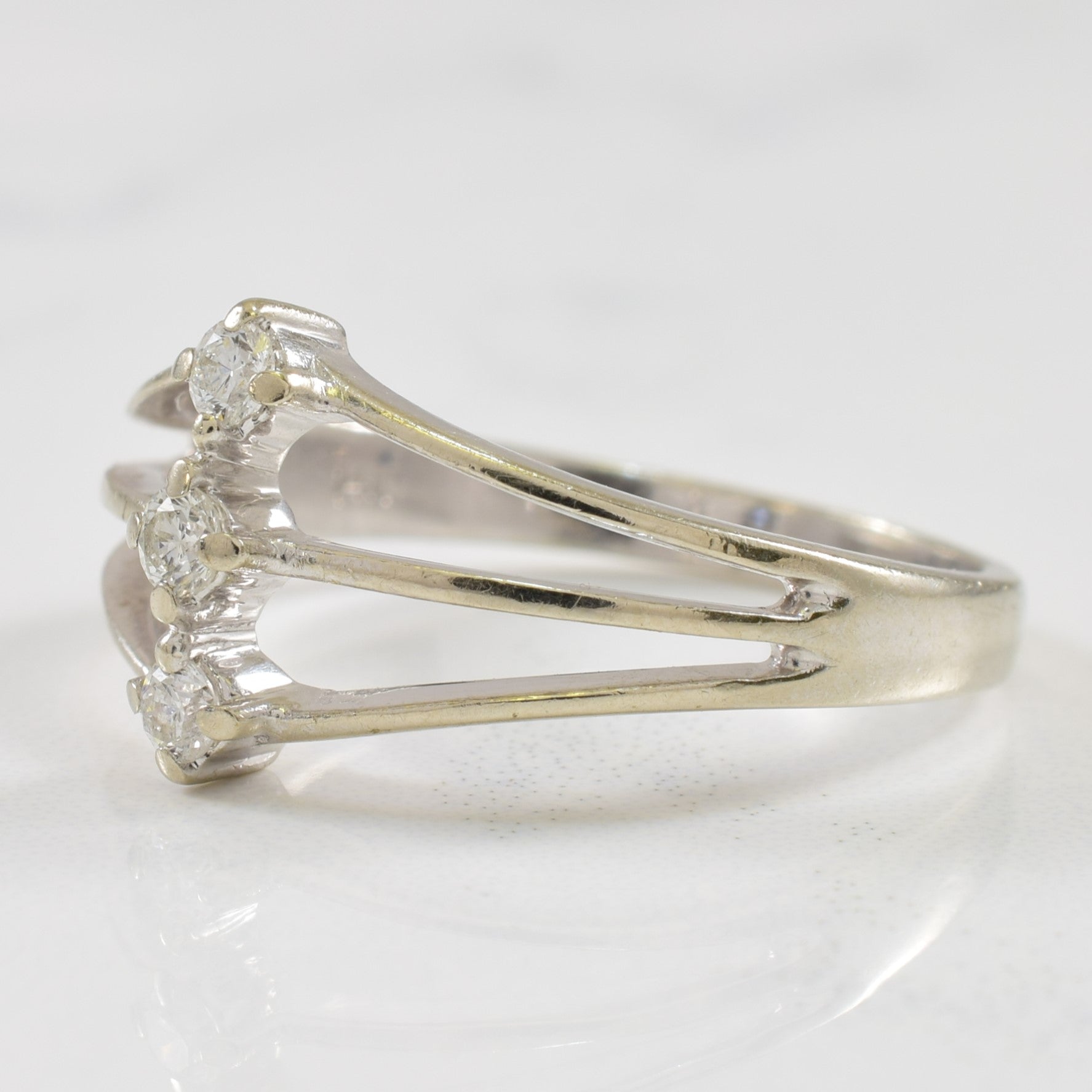 Open Work Diamond Ring | 0.12ctw | SZ 7.5 |