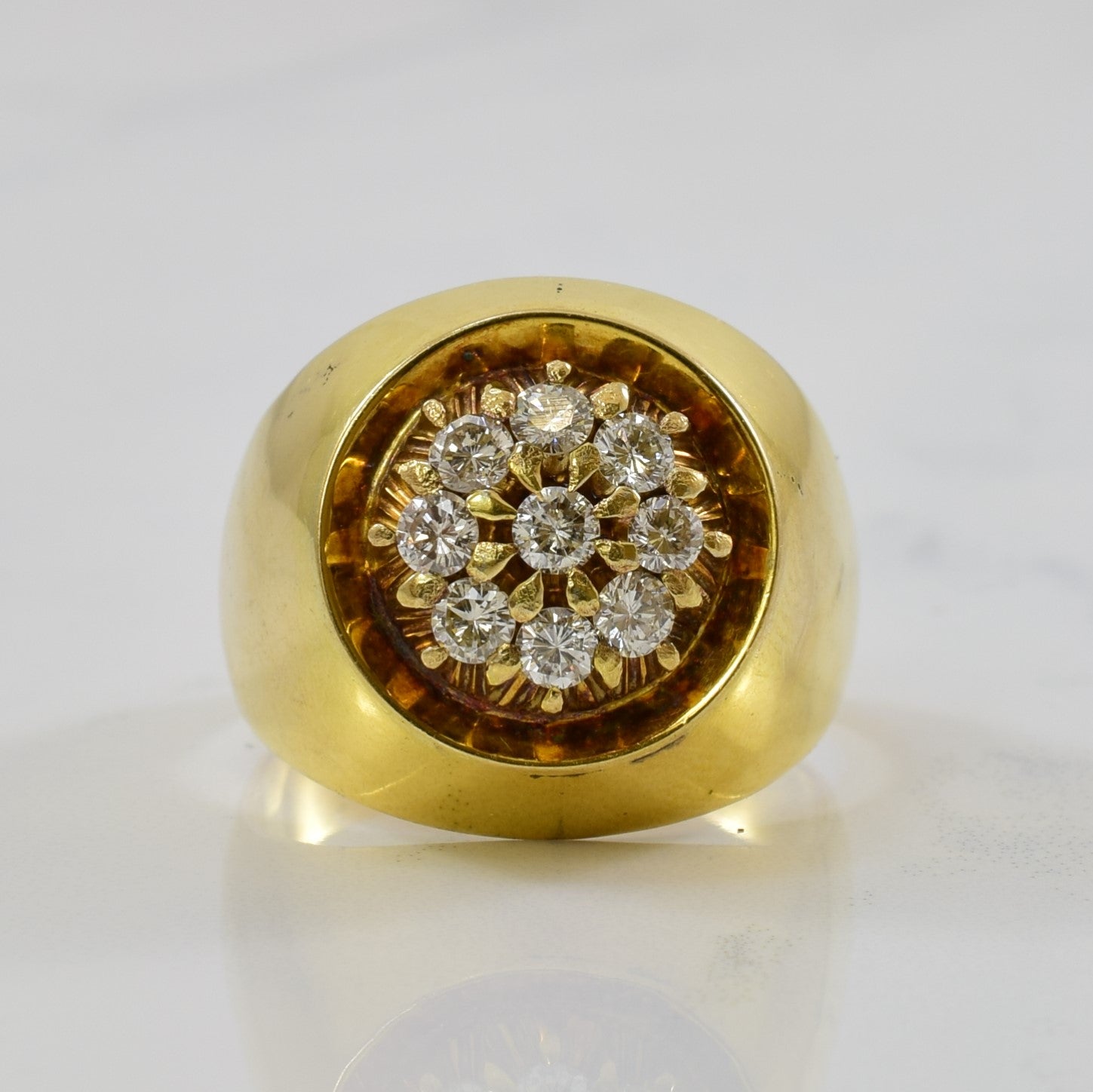 High Dome Diamond Cluster Ring | 0.54ctw | SZ 10.5 |