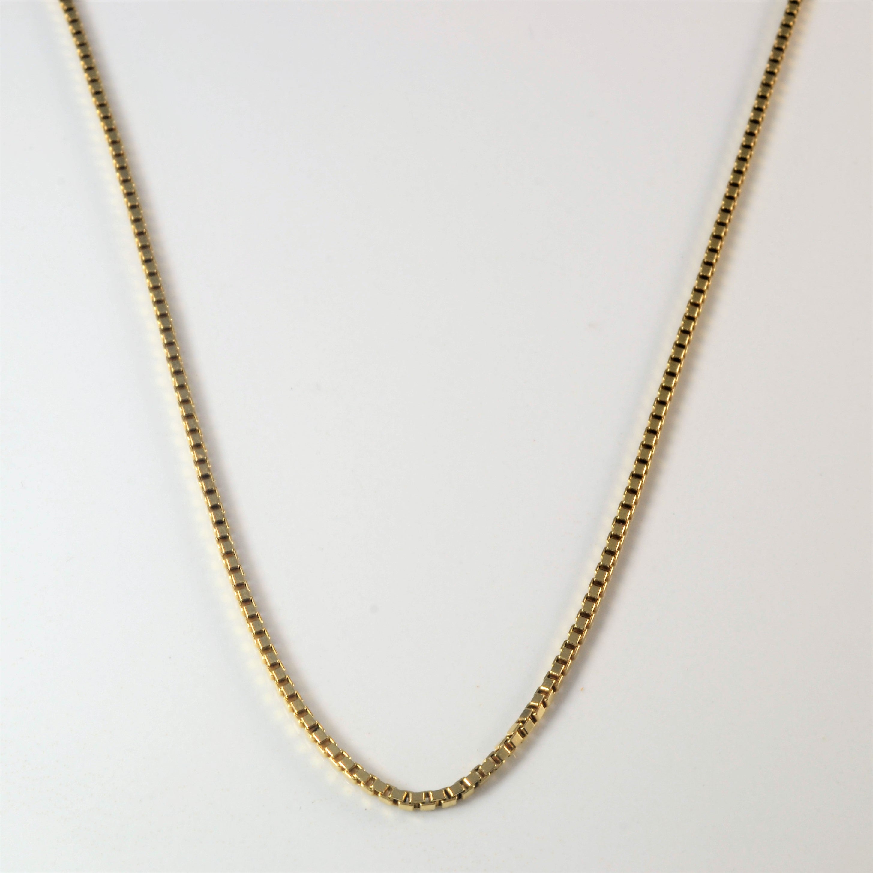 14k Yellow Gold Box Chain | 13" |