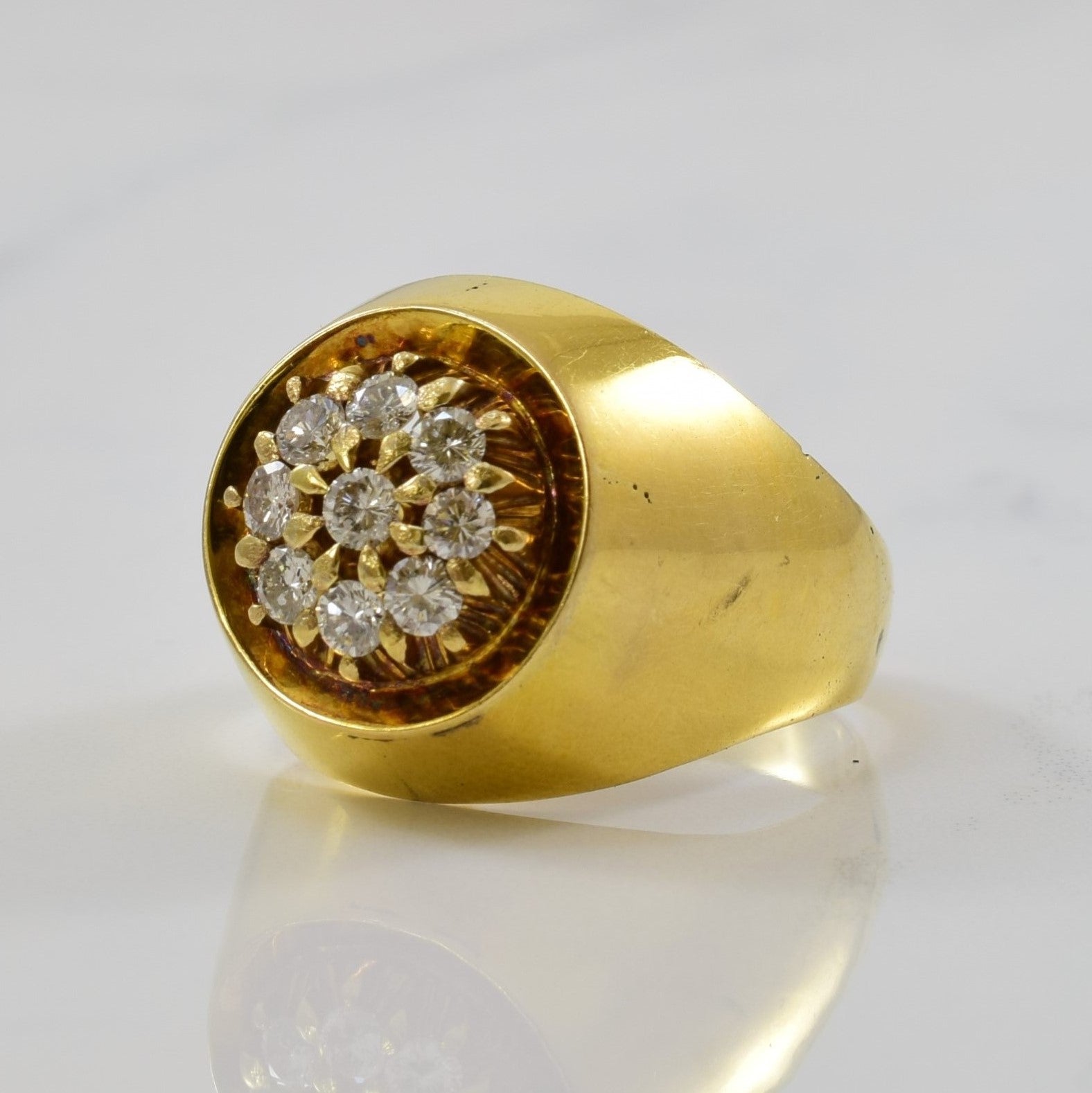 High Dome Diamond Cluster Ring | 0.54ctw | SZ 10.5 |