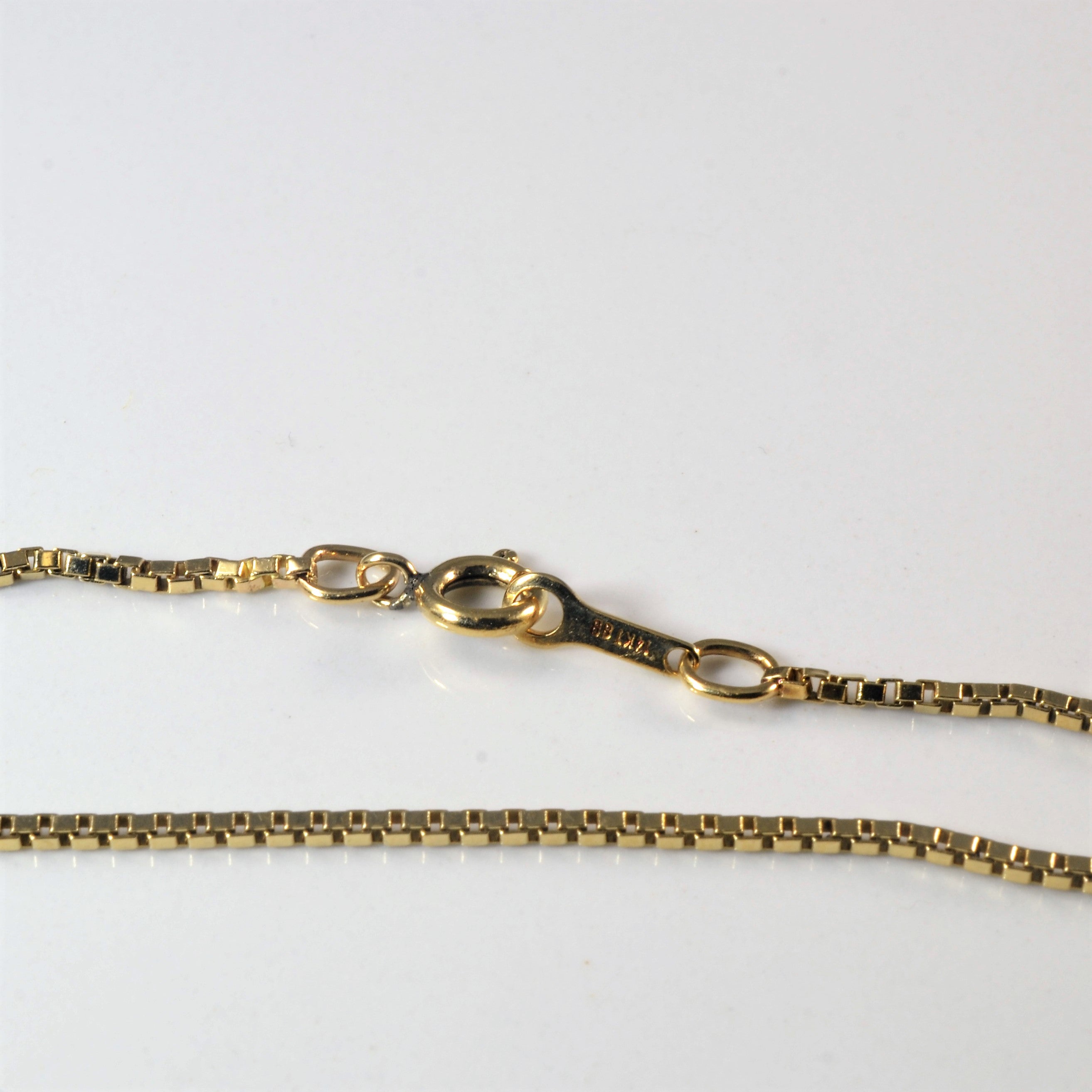 14k Yellow Gold Box Chain | 13" |
