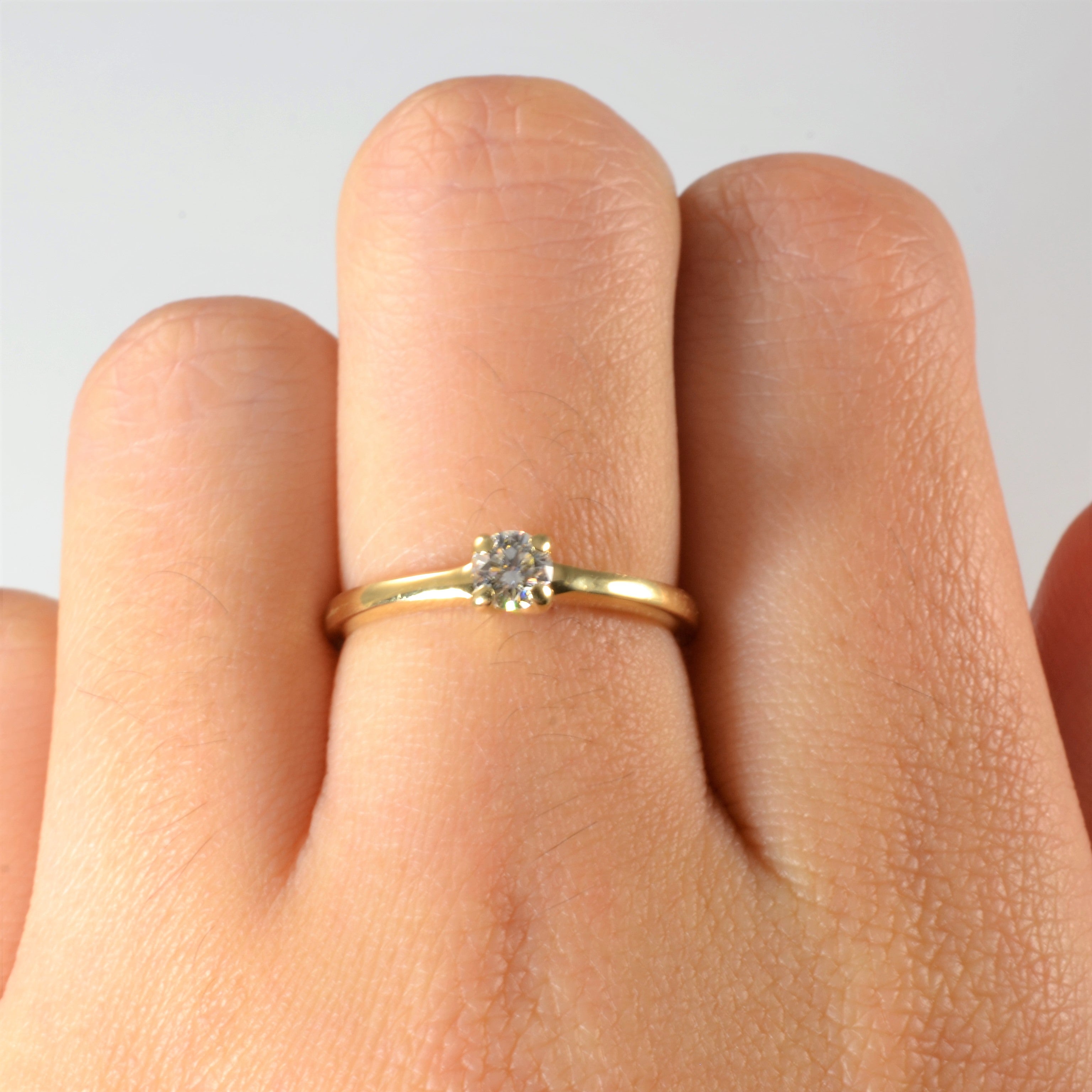 Solitaire Diamond Ring | 0.21ct | SZ 6 |