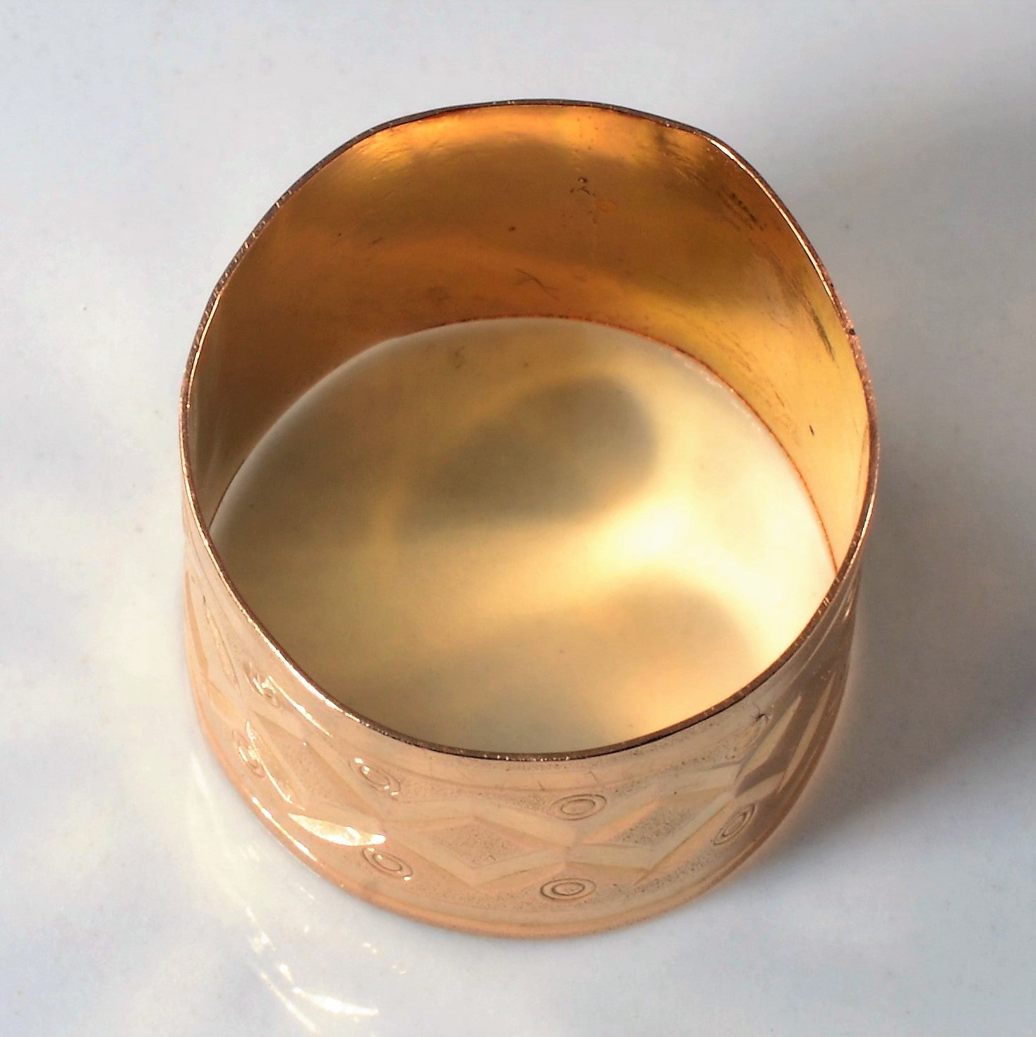 Textured 21K Gold Band | SZ 8|