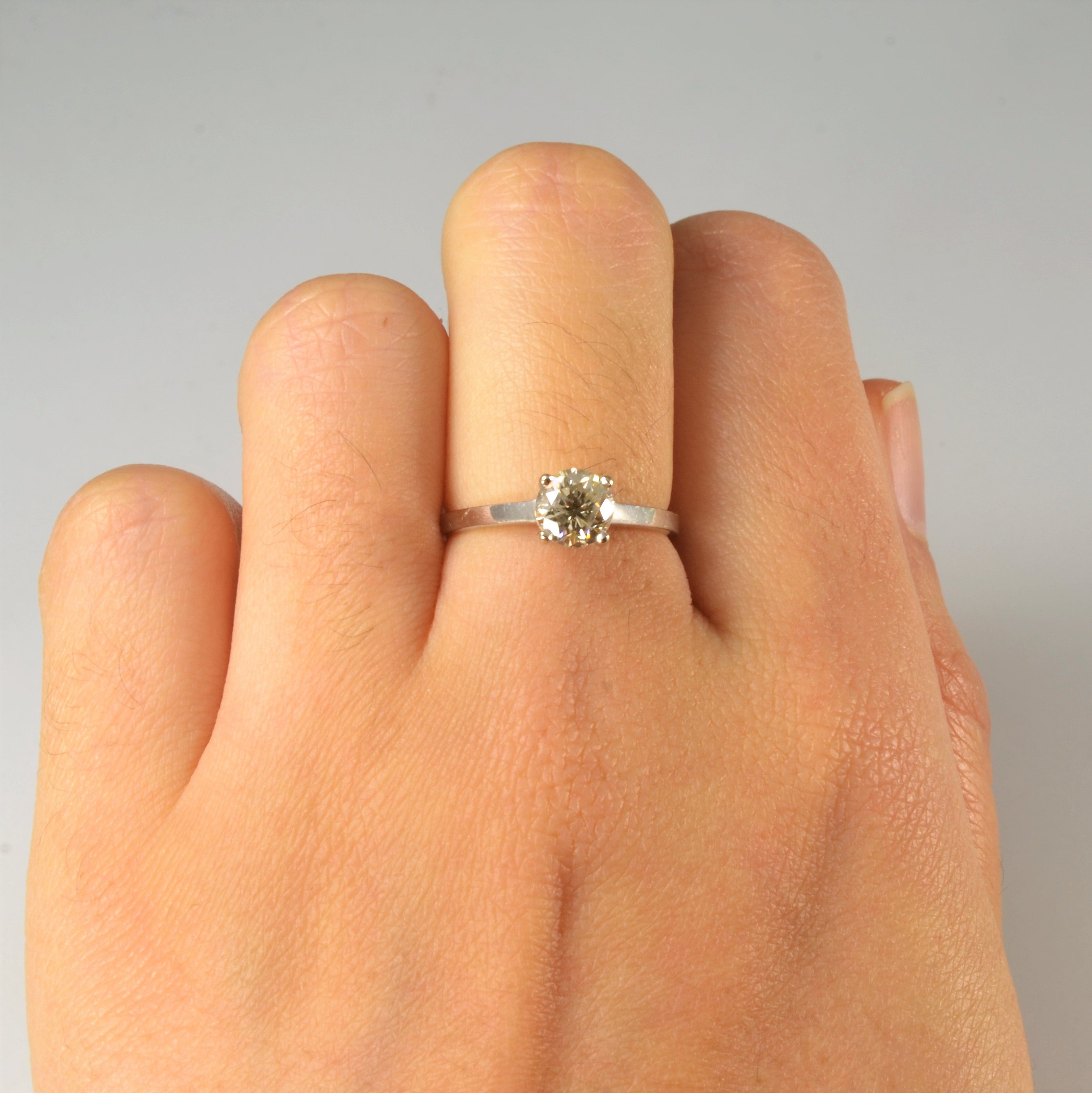 Solitaire Diamond Engagement Ring | 0.88ct | SZ 6 |
