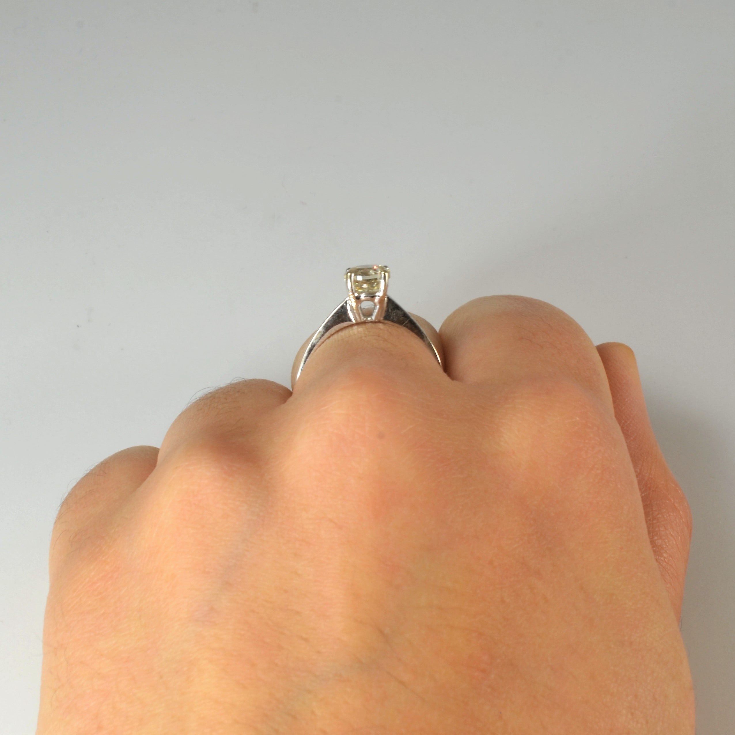 Solitaire Diamond Engagement Ring | 0.88ct | SZ 6 |