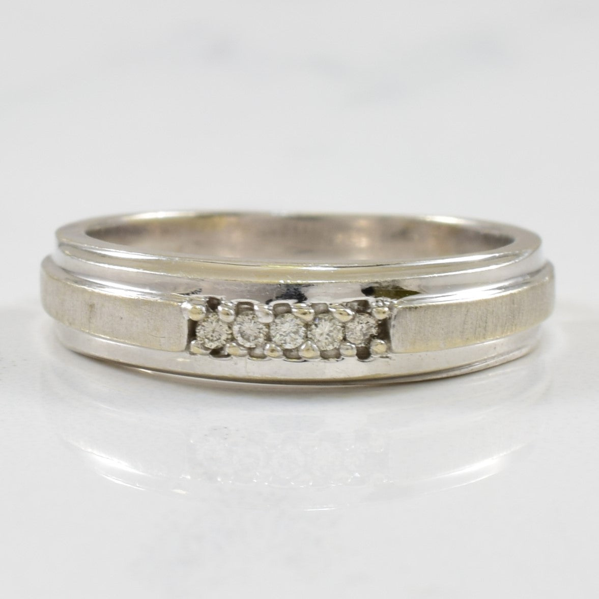 Pave Set Diamond Band | 0.05ctw | SZ 4.5 |