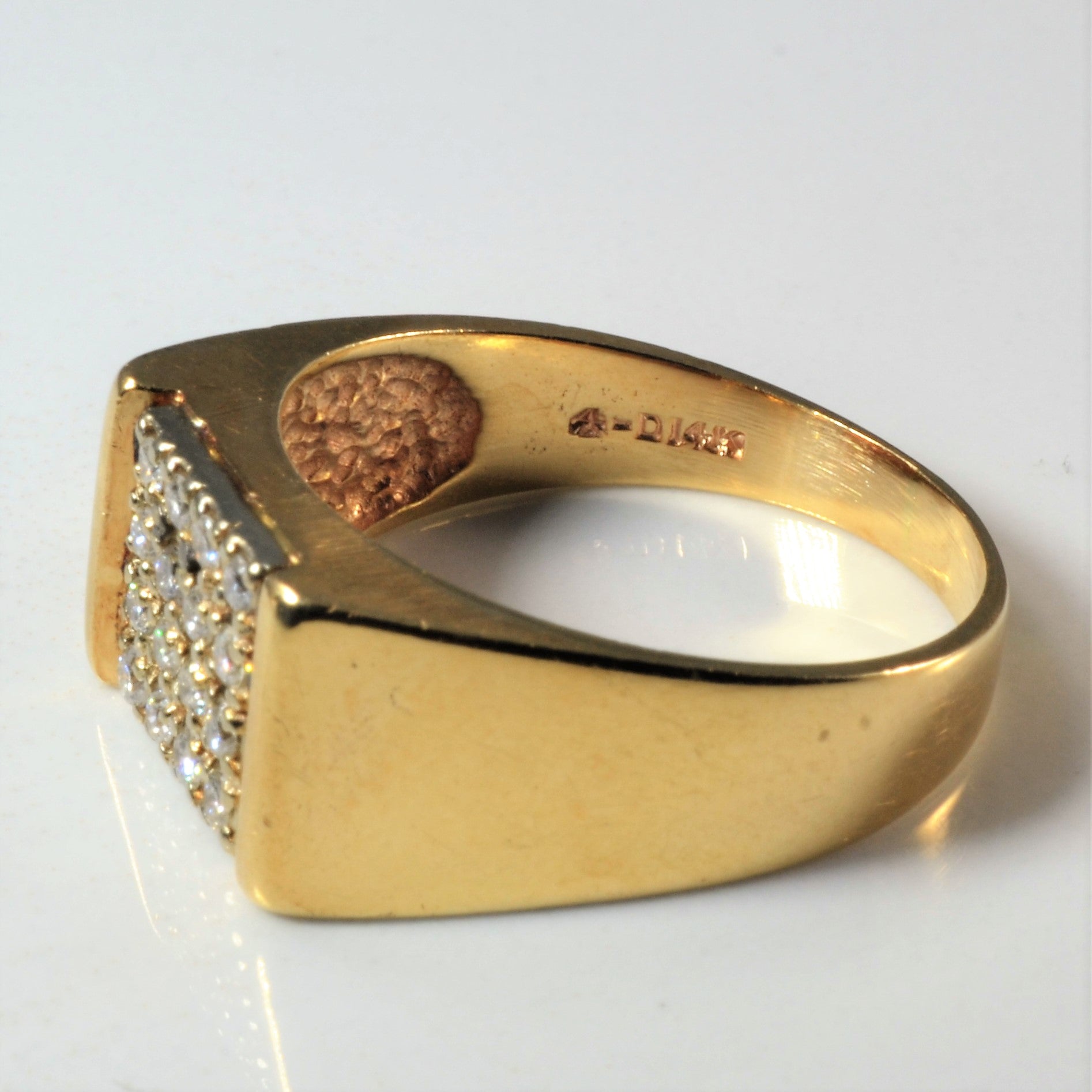 Diamond Cluster Grid Ring | 0.32ctw | SZ 10.75 |