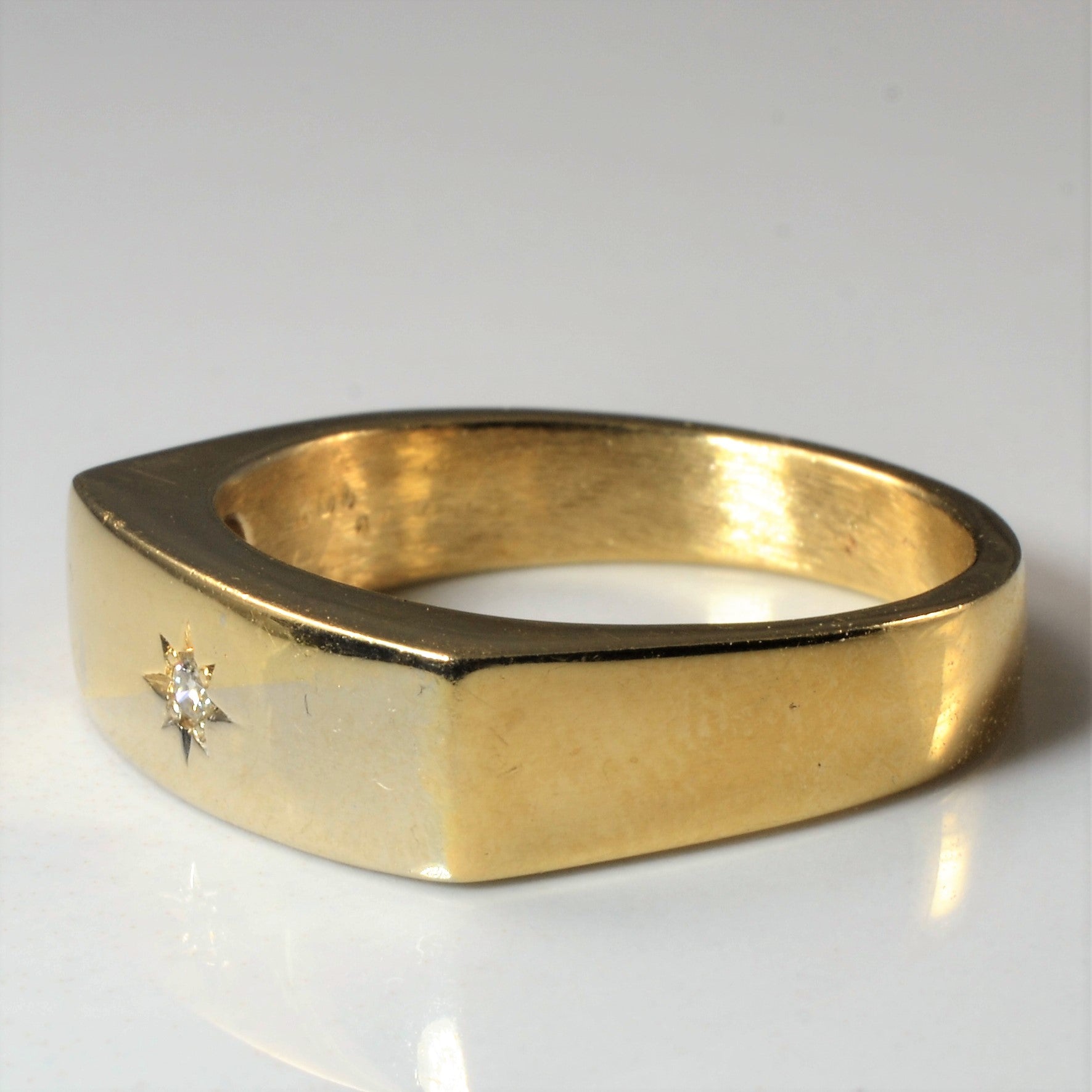 Starburst Diamond Flat Band | 0.03ct | SZ 10 |