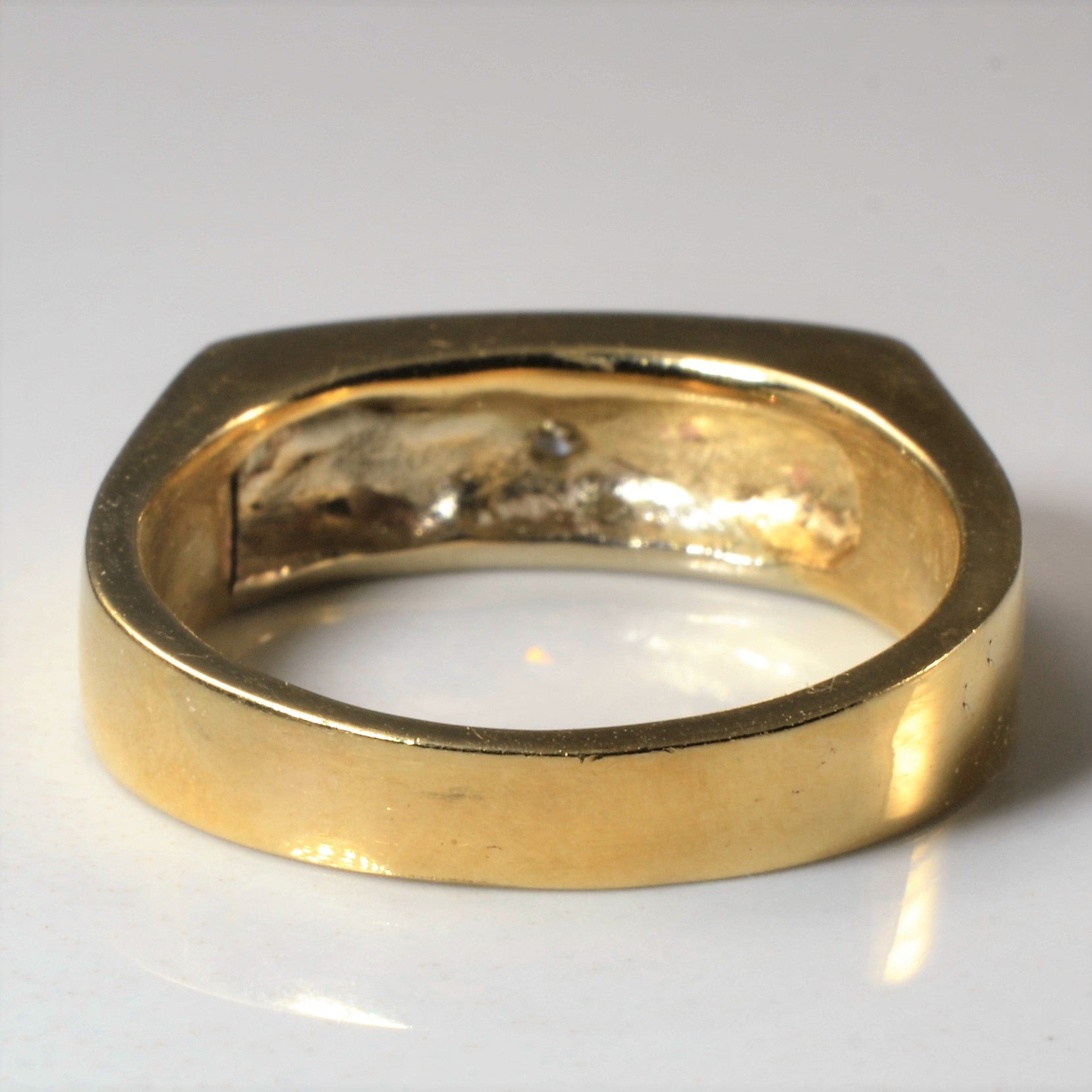 Starburst Diamond Flat Band | 0.03ct | SZ 10 |