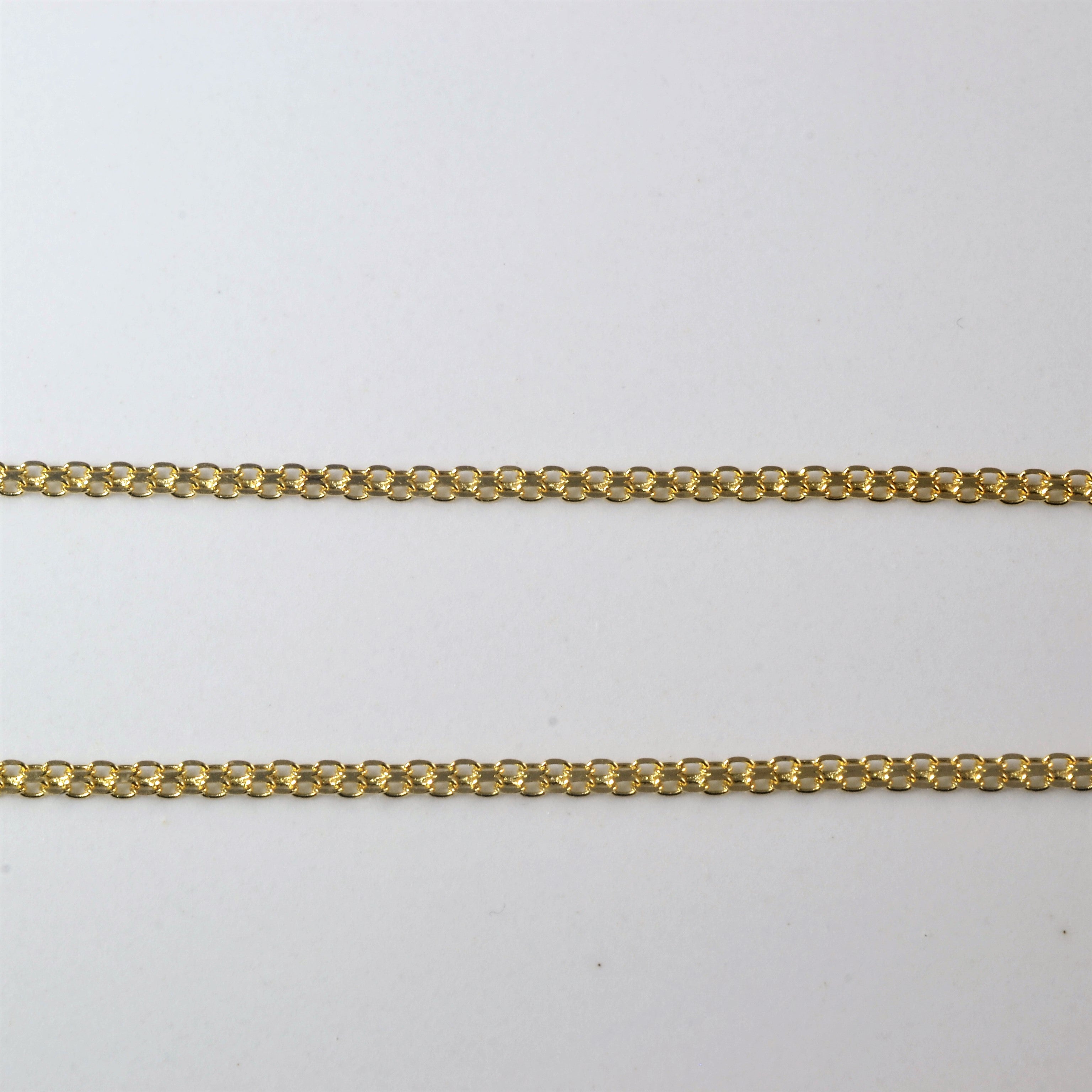 Sapphire & Diamond Necklace | 0.30ct, 0.10ctw| 16.5"|