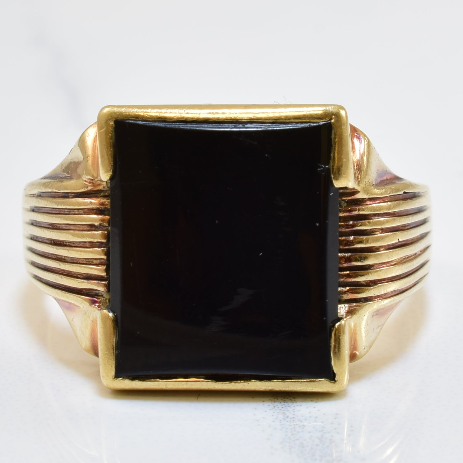 Black Onyx Ring | 4.25ct | SZ 11 |