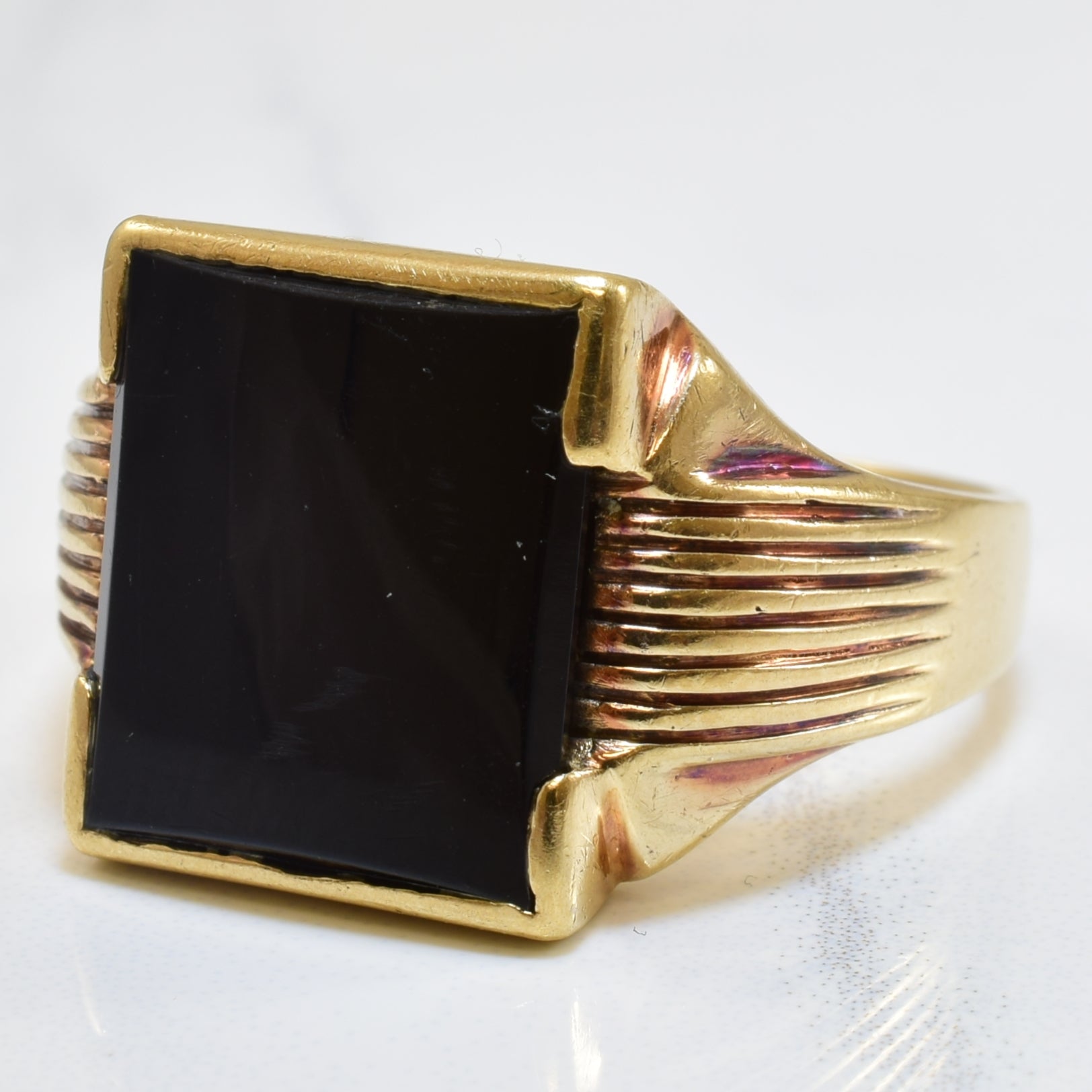 Black Onyx Ring | 4.25ct | SZ 11 |