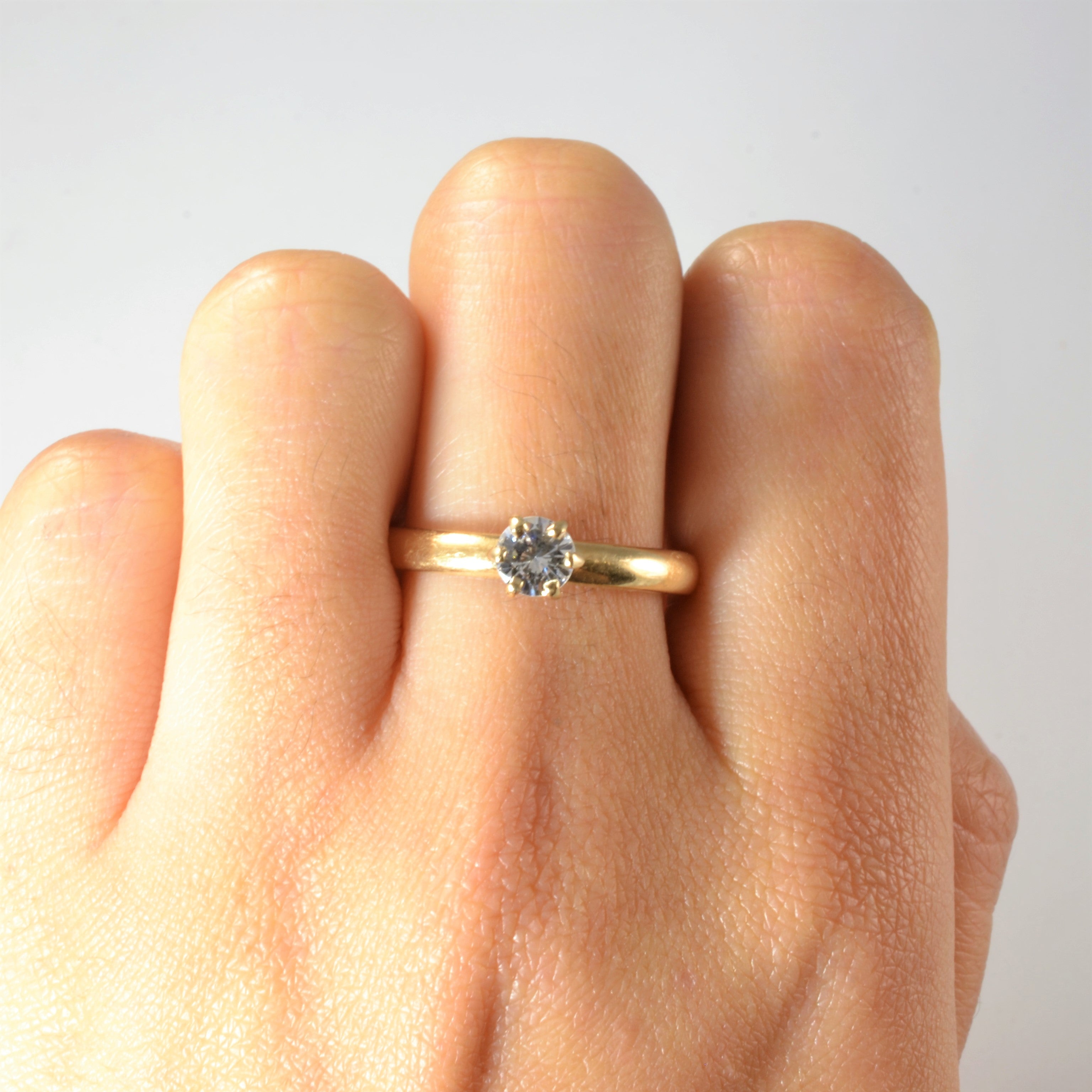 Six Prong Solitaire Diamond Engagement Ring | 0.50ct | SZ 10 |