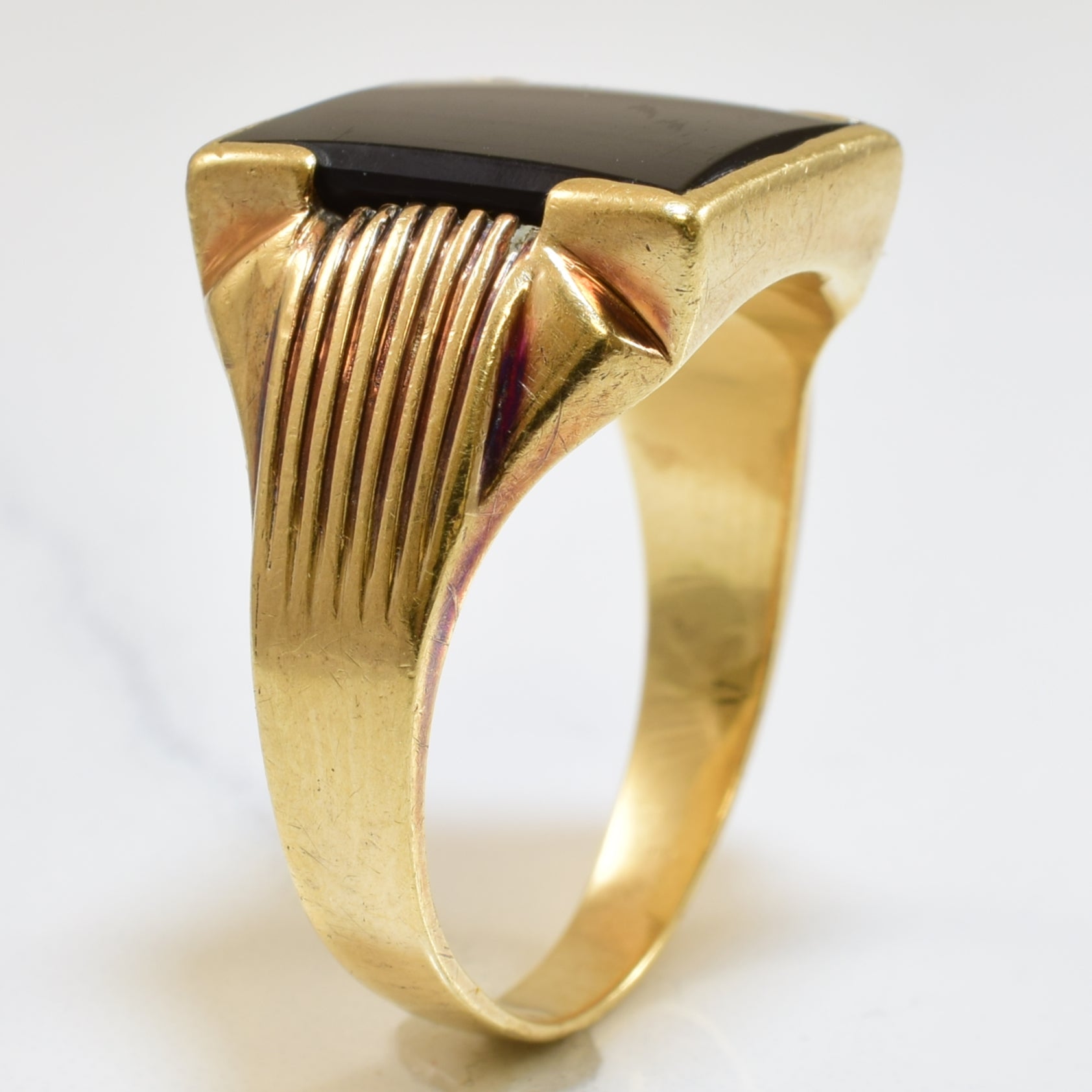 Black Onyx Ring | 4.25ct | SZ 11 |