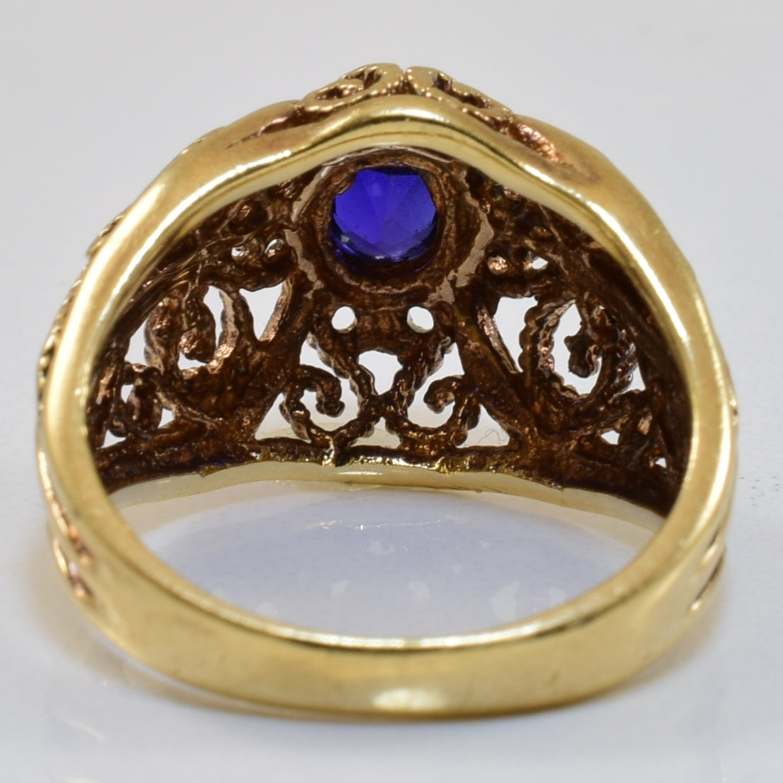 Synthetic Sapphire Ring | 0.50ct | SZ 4.5 |