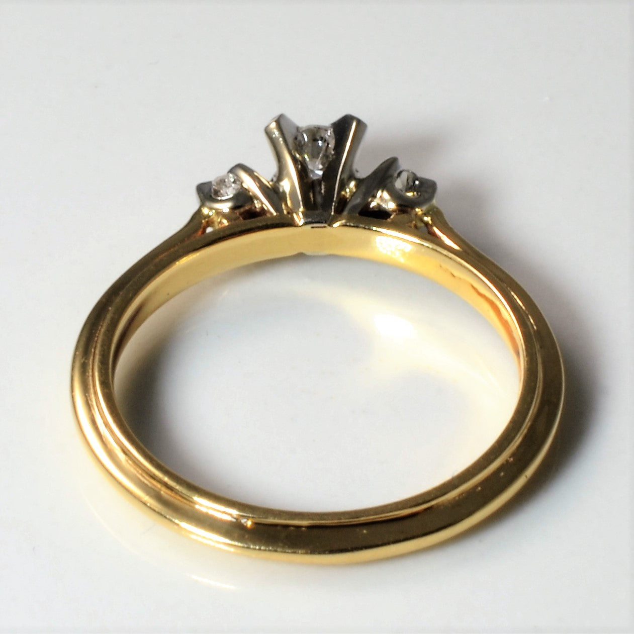 Three Stone Diamond Ring | 0.09ctw | SZ 5.75 |