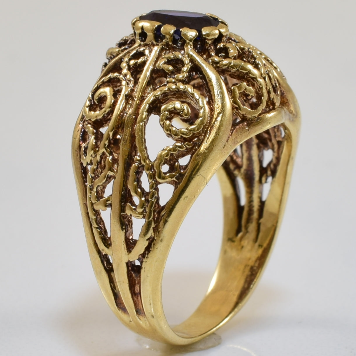 Synthetic Sapphire Ring | 0.50ct | SZ 4.5 |