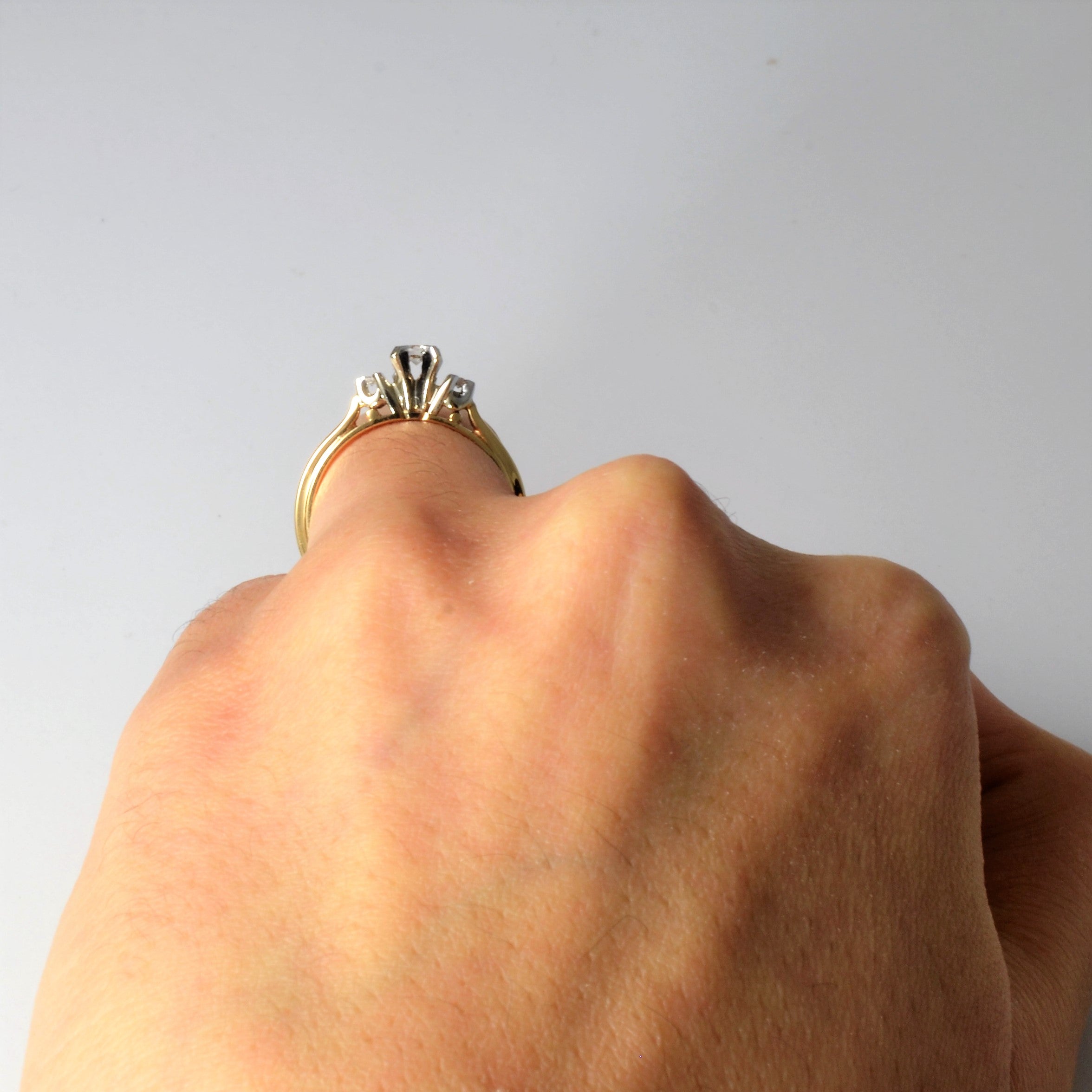 Three Stone Diamond Ring | 0.09ctw | SZ 5.75 |