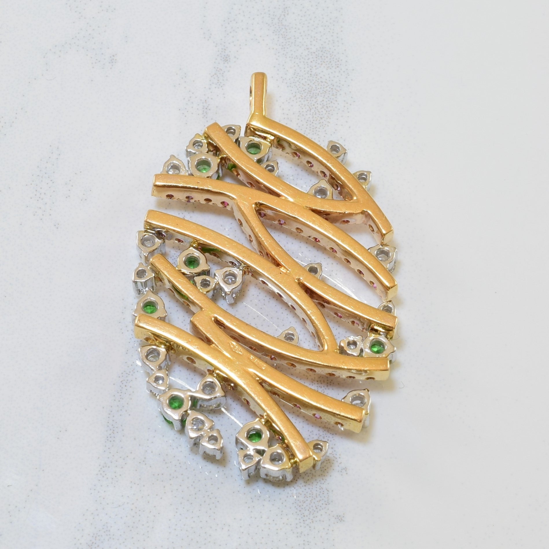 Mixed Gem Pendant | 0.54ctw, 0.51ctw, 0.28ctw |