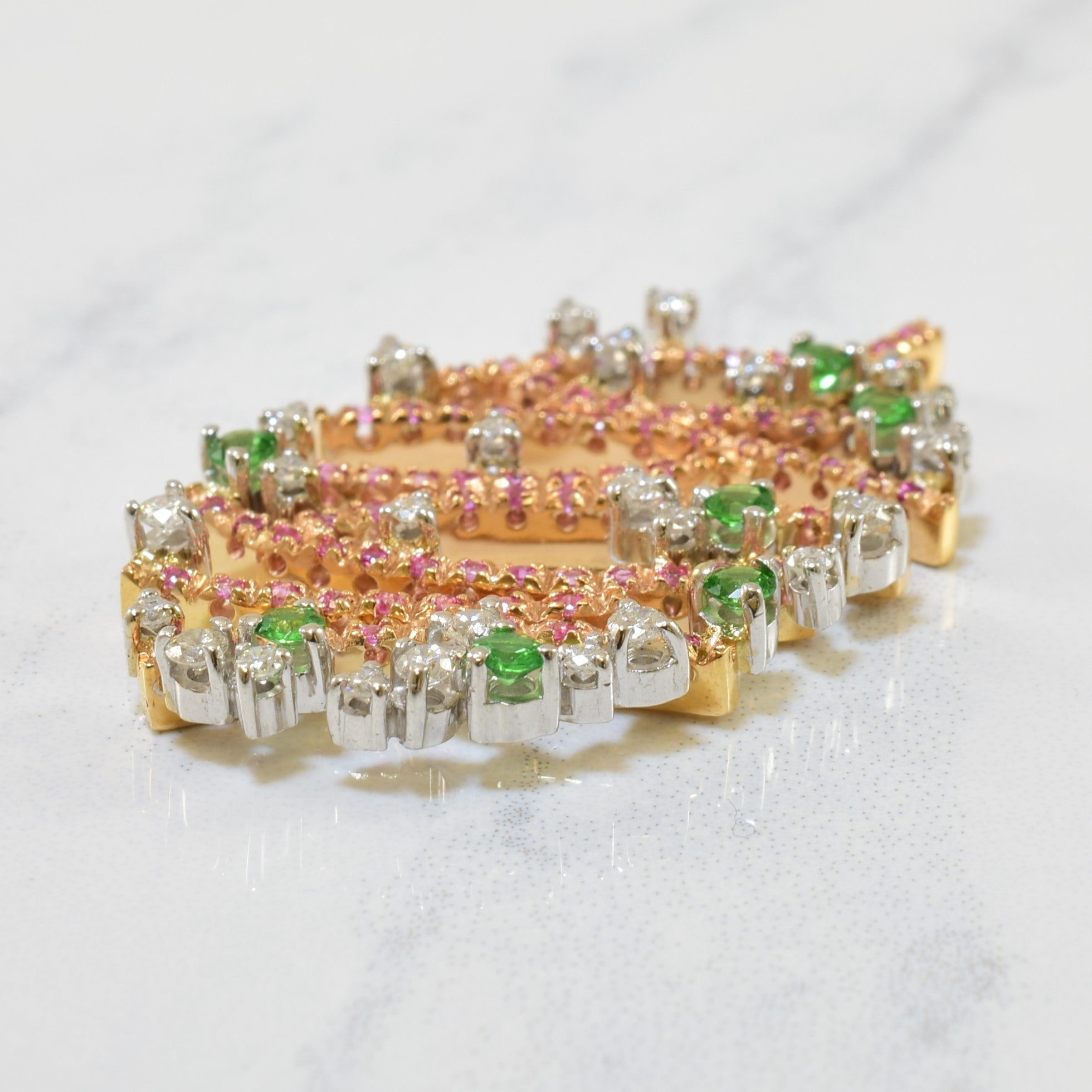 Mixed Gem Pendant | 0.54ctw, 0.51ctw, 0.28ctw |