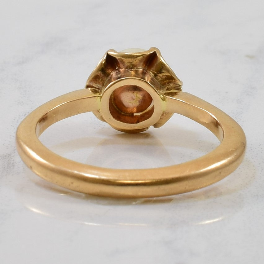 Pearl Solitaire Ring | 2.00ct | SZ 7.25 |