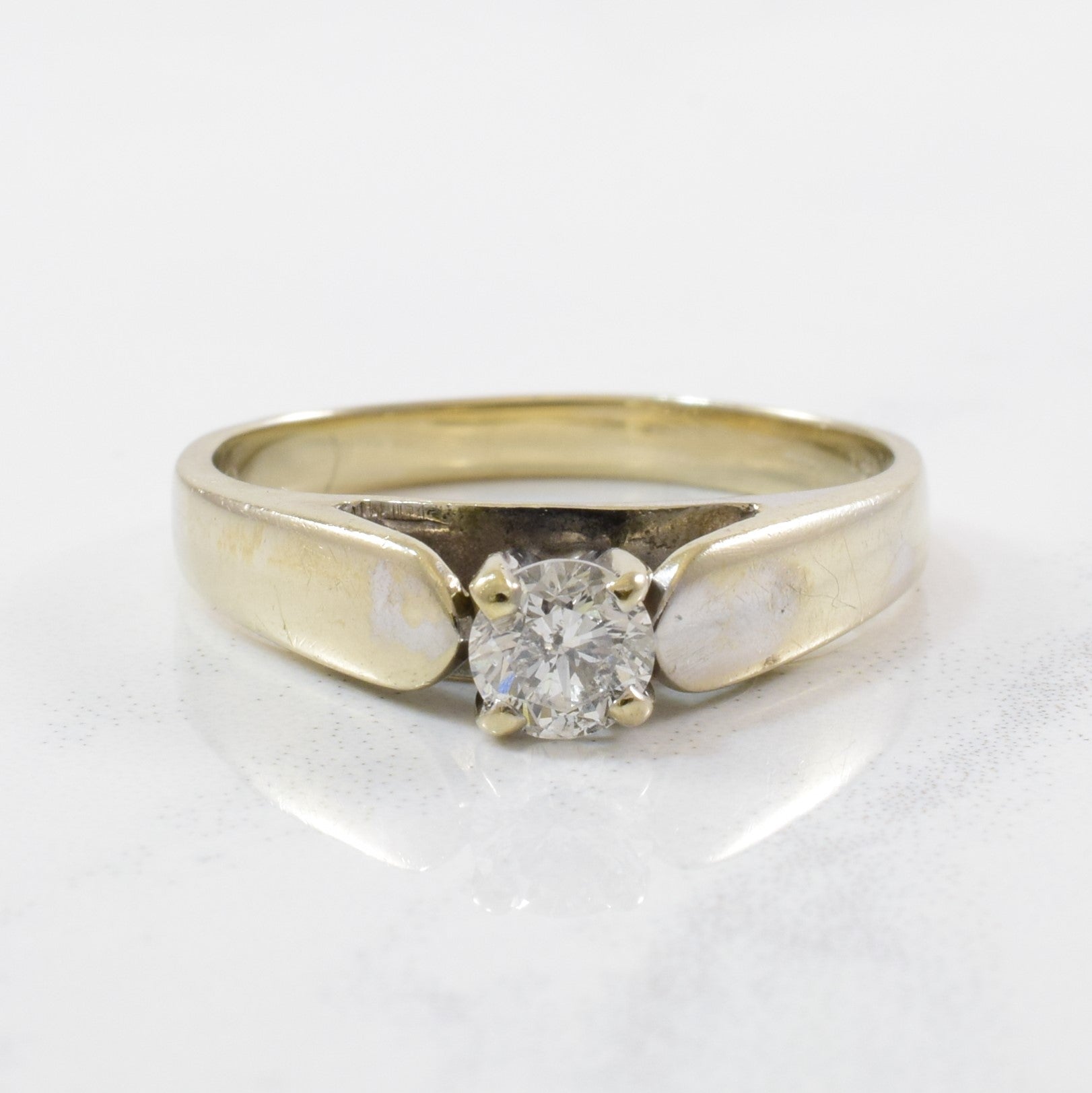 Diamond Solitaire Engagement Ring | 0.33ct | SZ 6.5 |