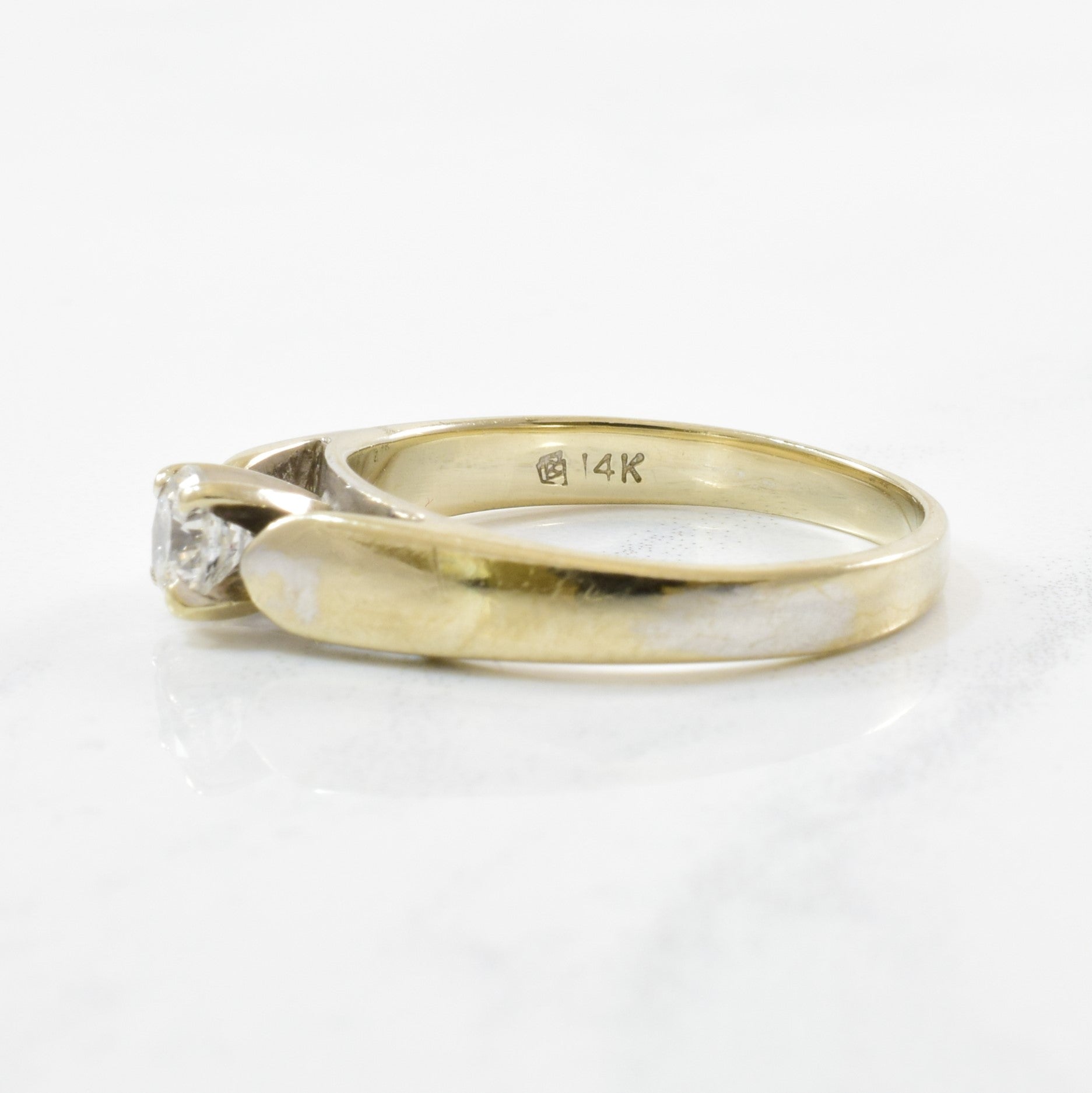 Diamond Solitaire Engagement Ring | 0.33ct | SZ 6.5 |