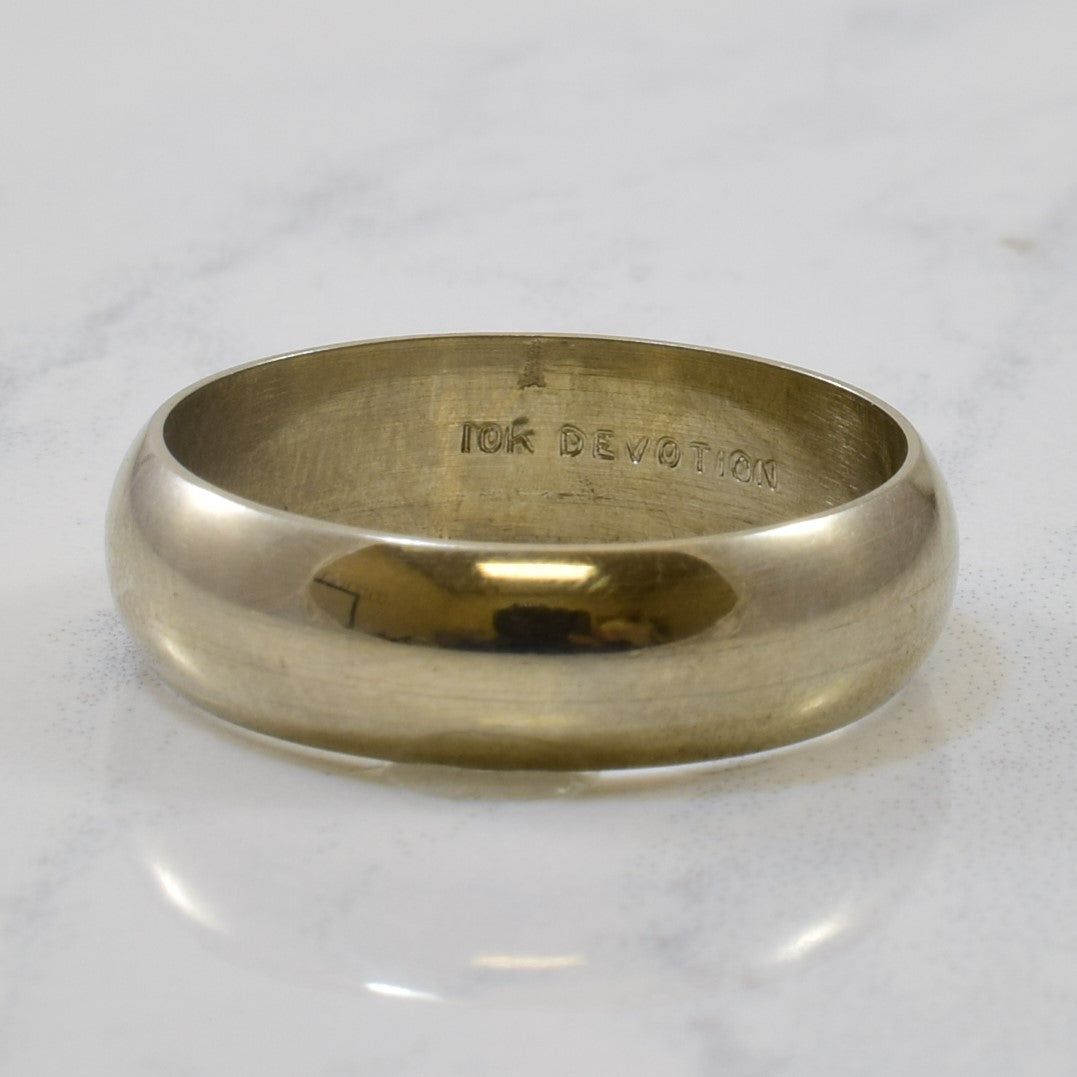 White Gold Band | SZ 10 |