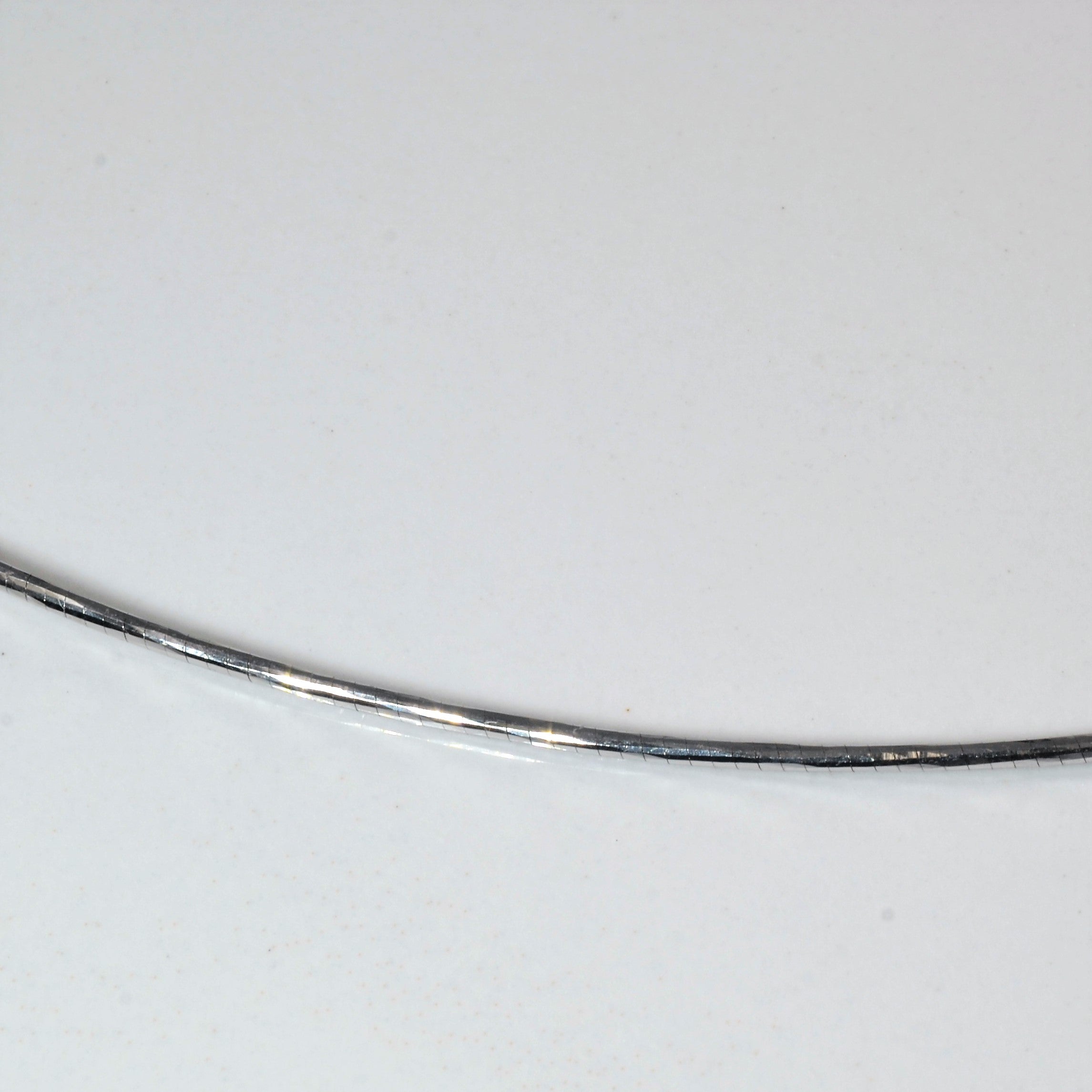 18k White Gold Wire Chain | 16" |