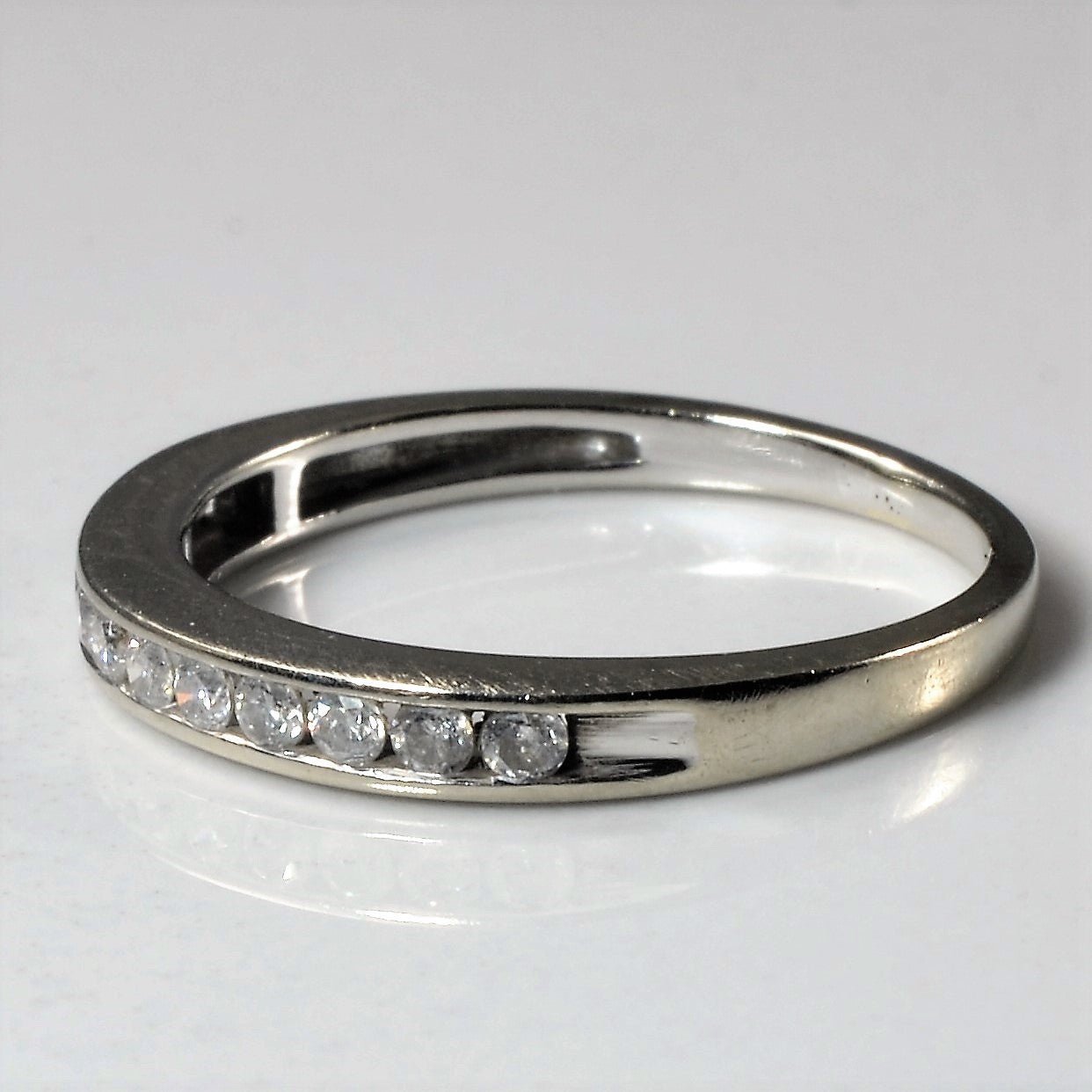 Channel Set Diamond Semi Eternity Band | 0.18ctw | SZ 5.75 |