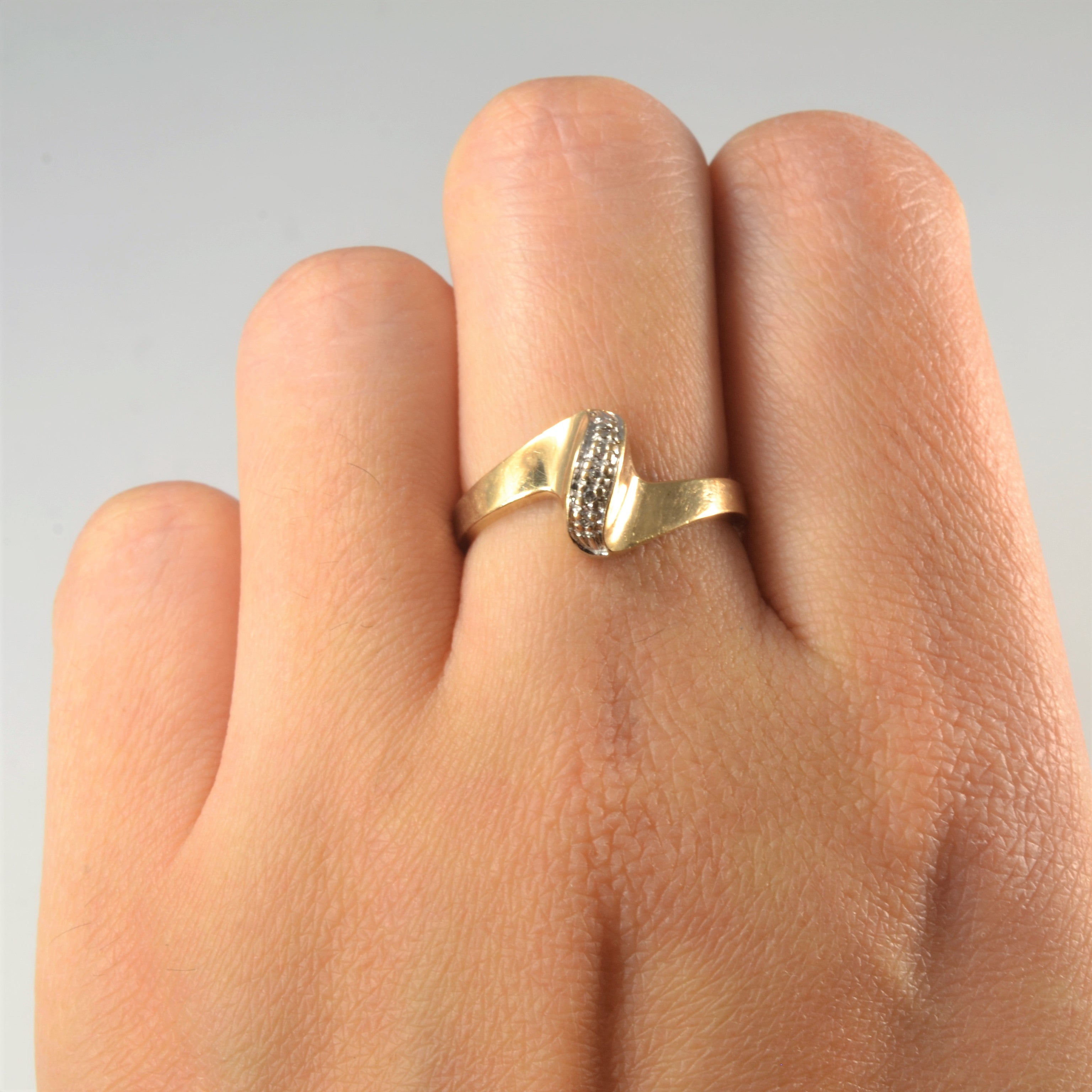 Bypass Diamond Ring | 0.025ctw | SZ 6.5 |