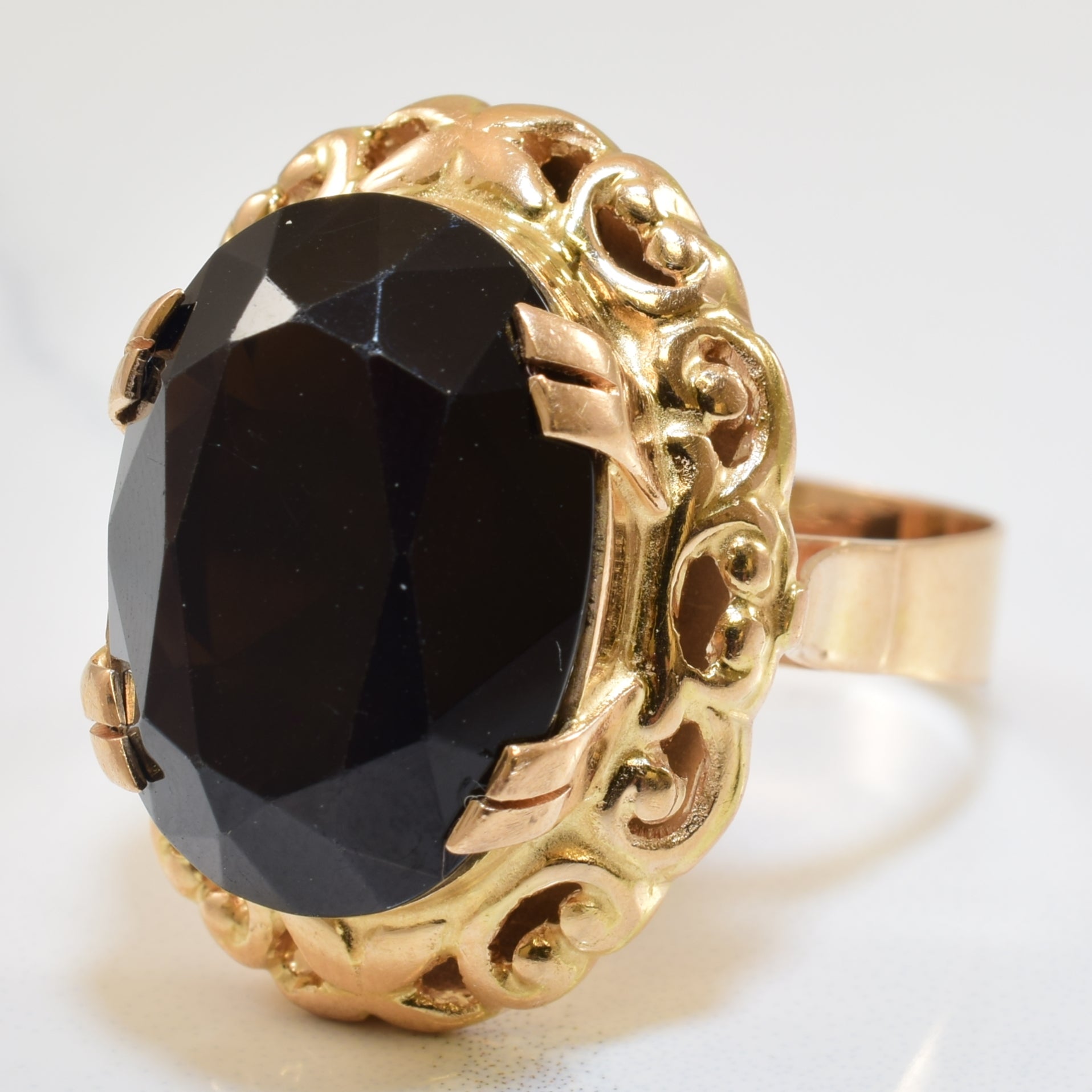 Smoky Quartz Cocktail Ring | 13.00ct | SZ 10.5 |